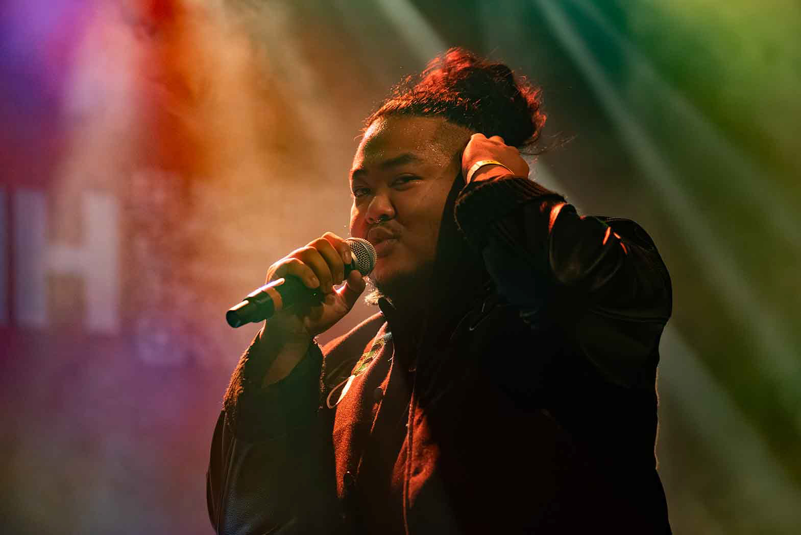 Evenementenfotografie rapper Nobinh bij de Bosuil in Weert Limburg