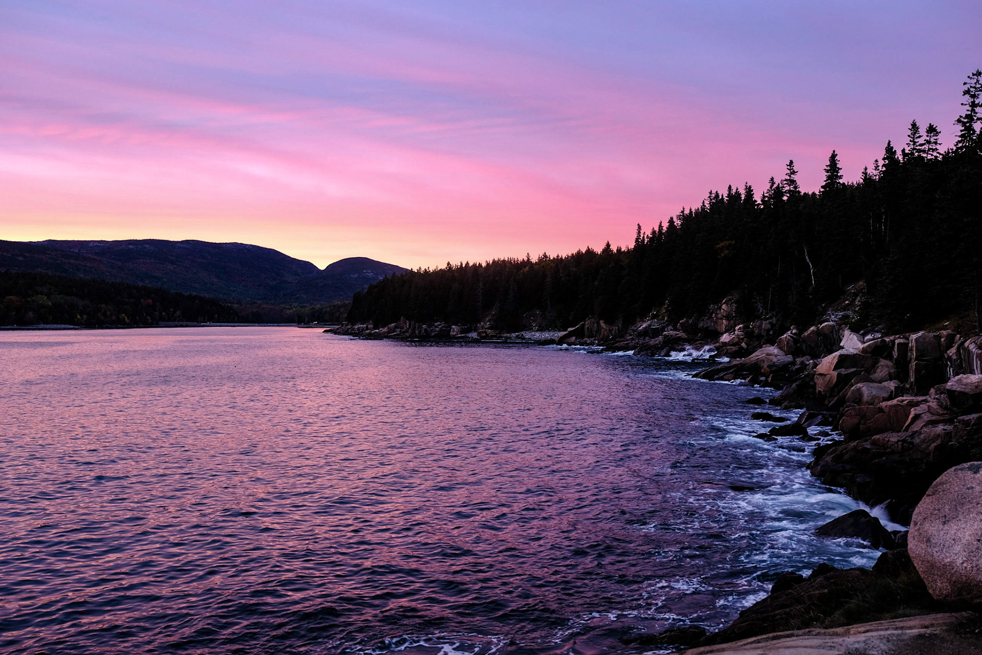 Sunset at Otter Cove