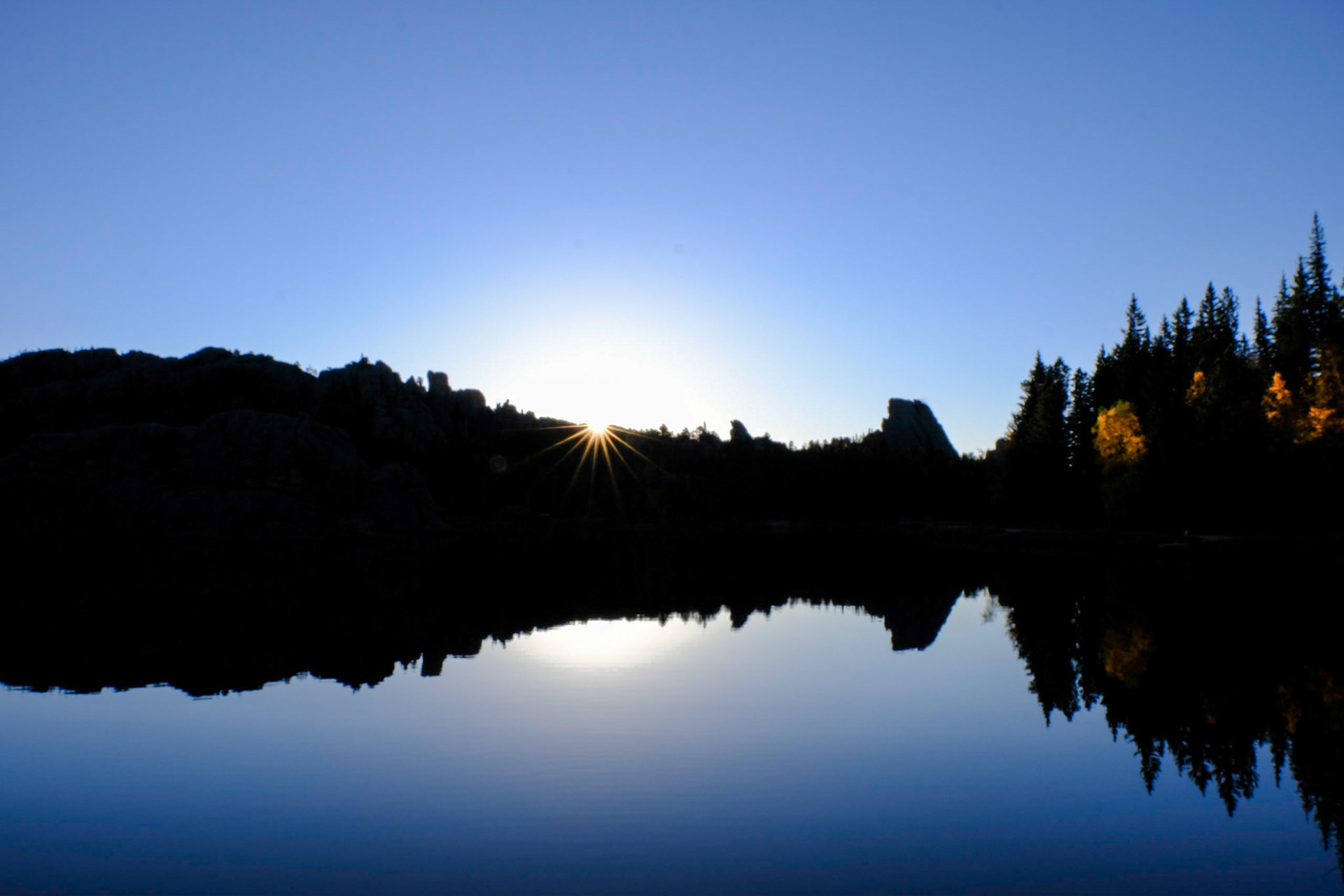 Custer State Park Slyvan Lake Sunrise