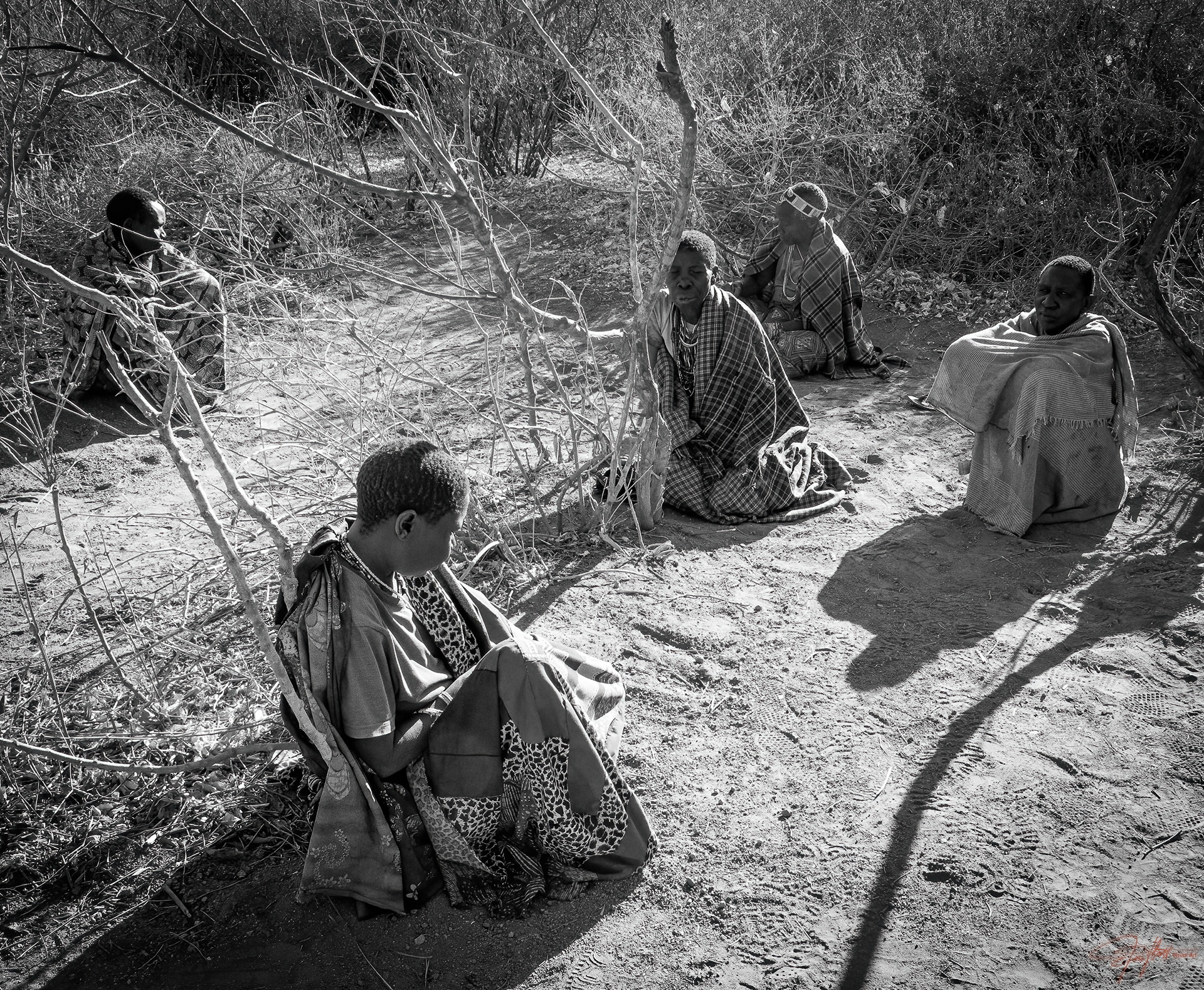 Women stay separate from the men and only eat the organ meats of the animals they hunt.