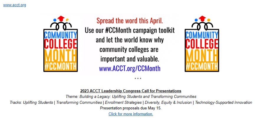 ACCT Email Banner