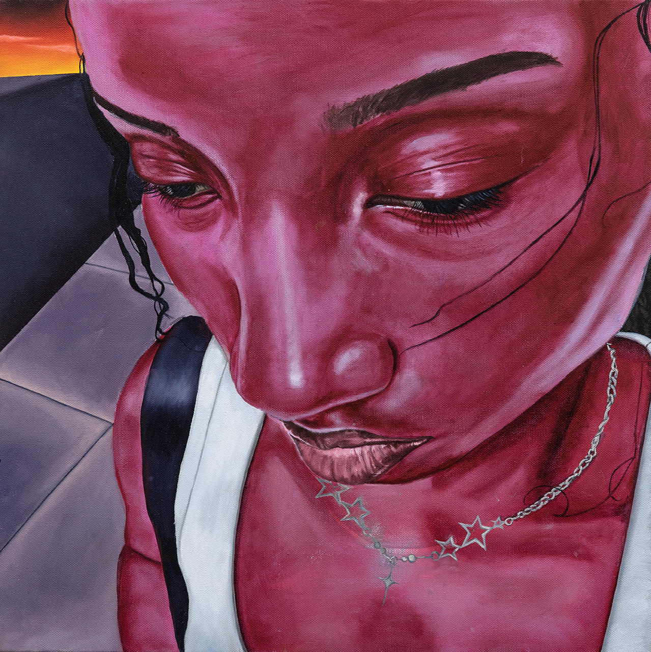How Can I Miss You if You Won't Go Away?, oil on canvas