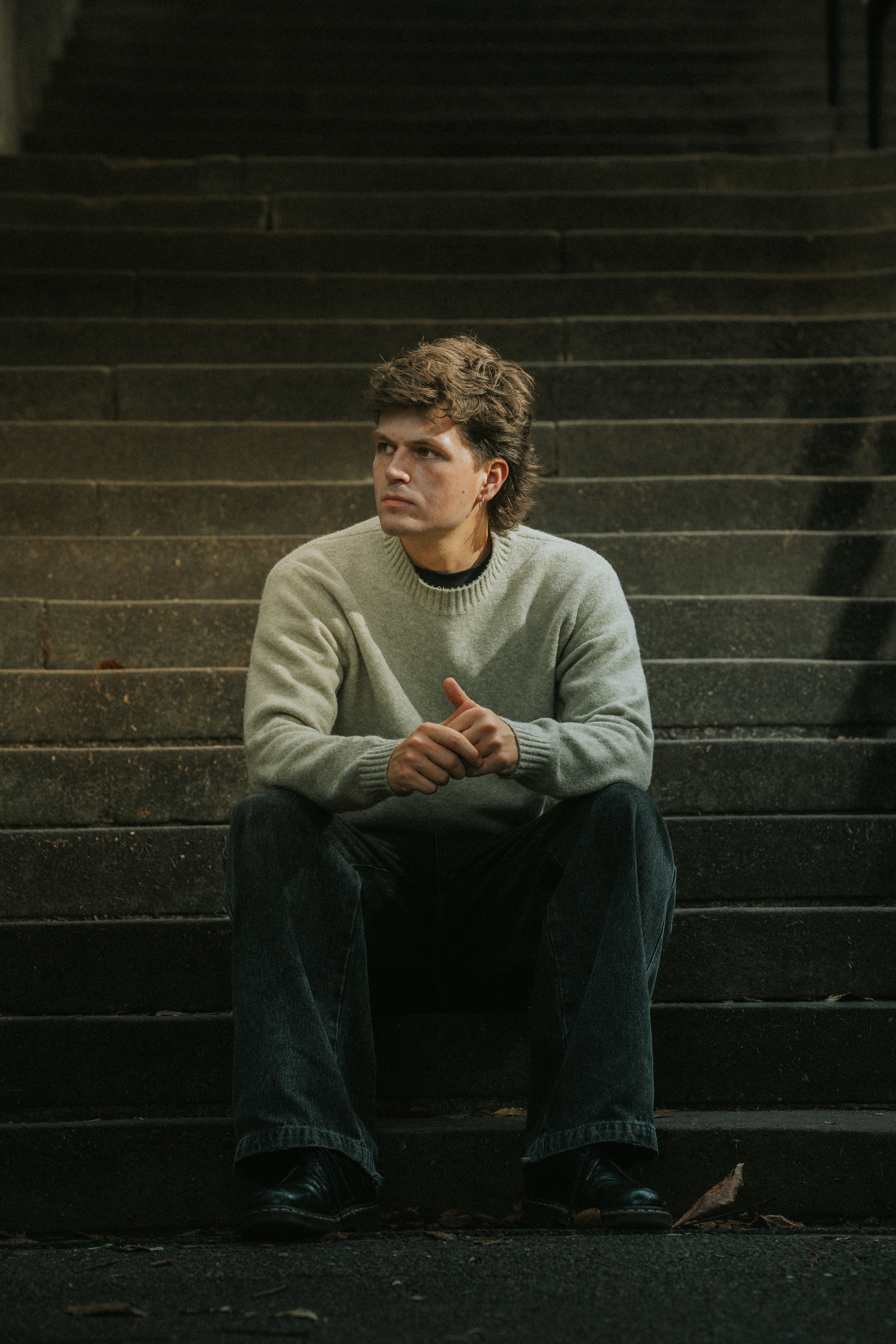 Editorial portrait of artist captured by Sydney-based fashion and branding photographer Vitor Duarte