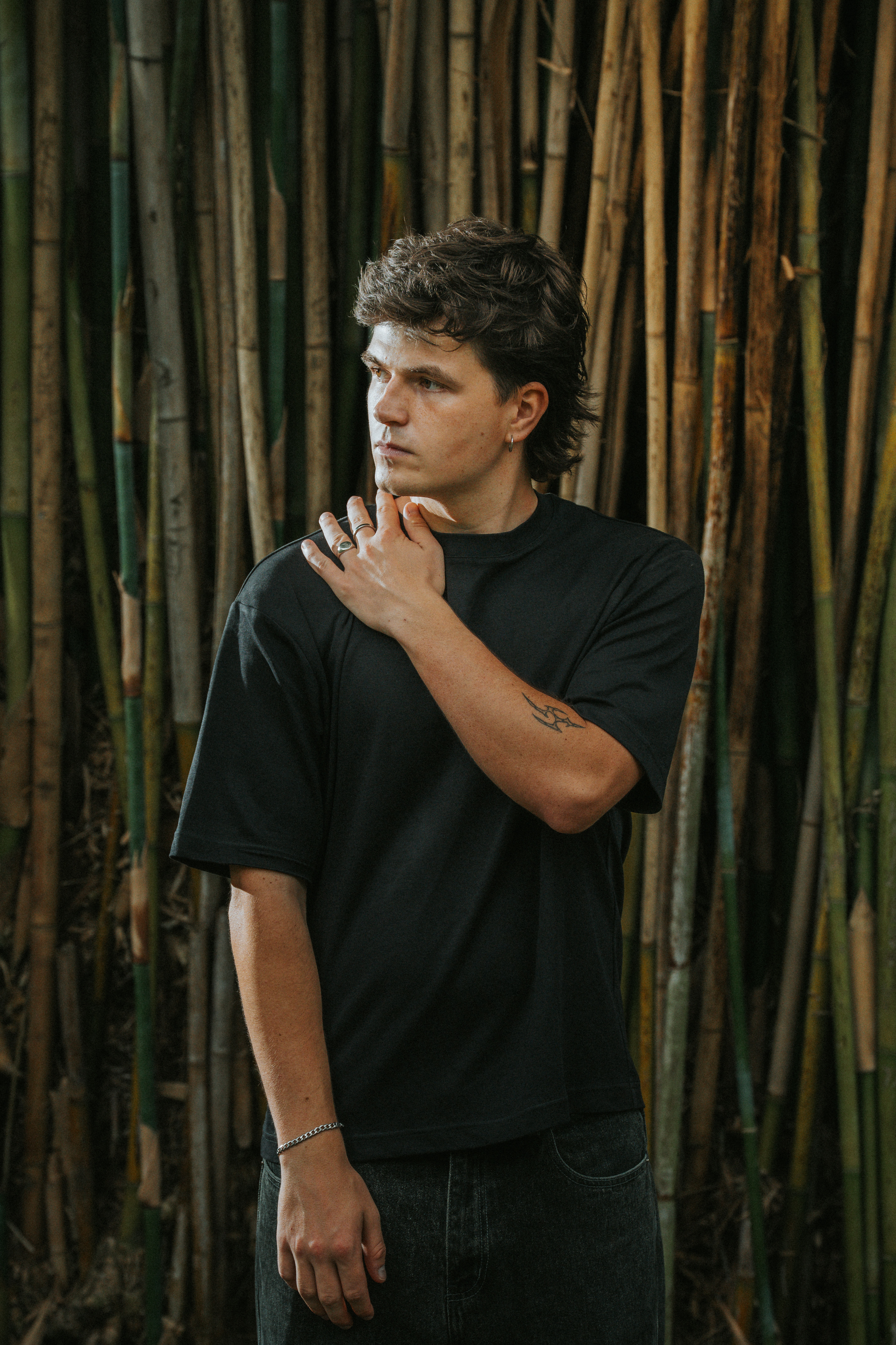 Editorial portrait of artist captured by Sydney-based fashion and branding photographer Vitor Duarte