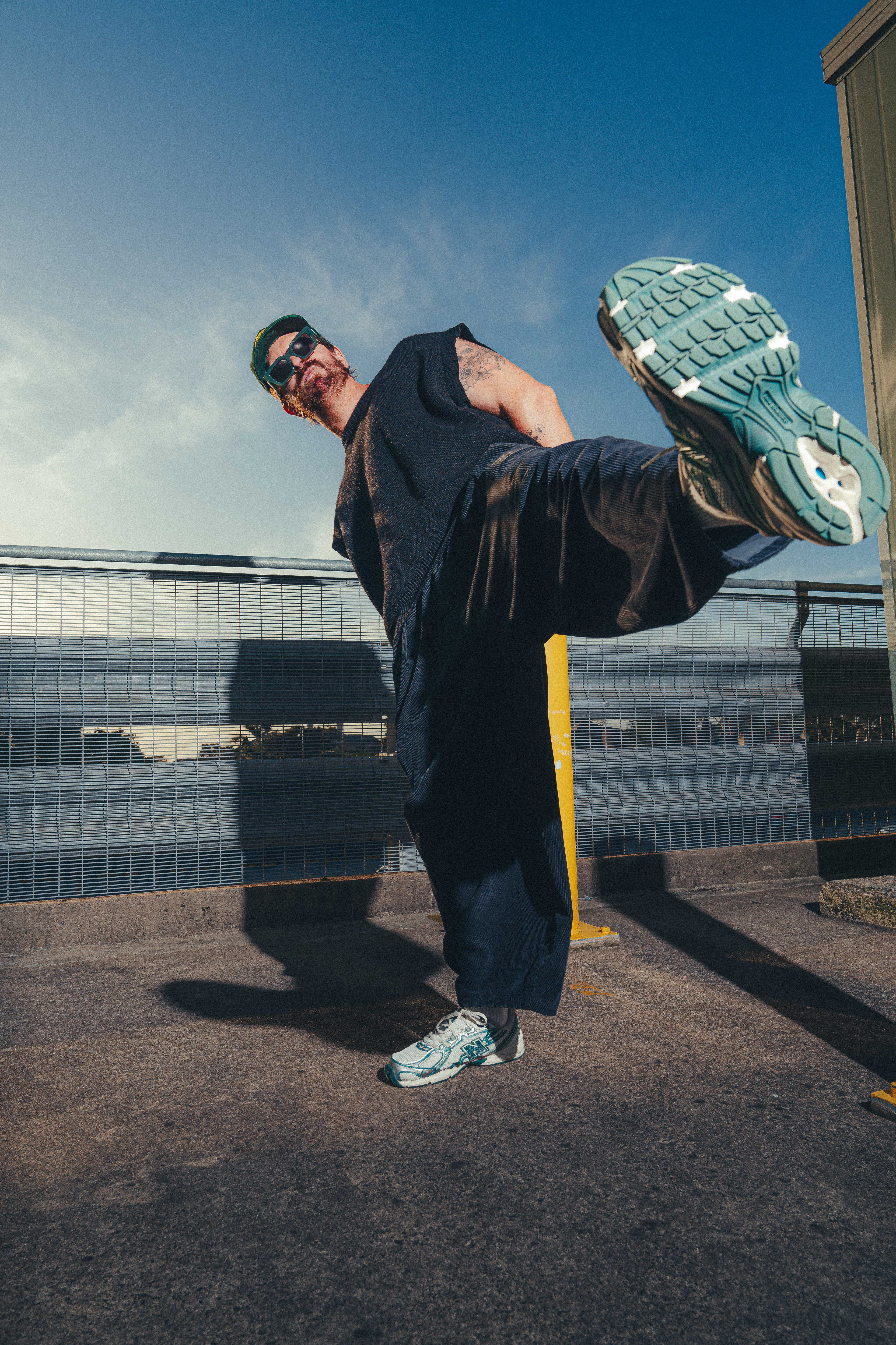 Cinematic fashion photography in natural light, produced by Vitor Duarte for artist branding