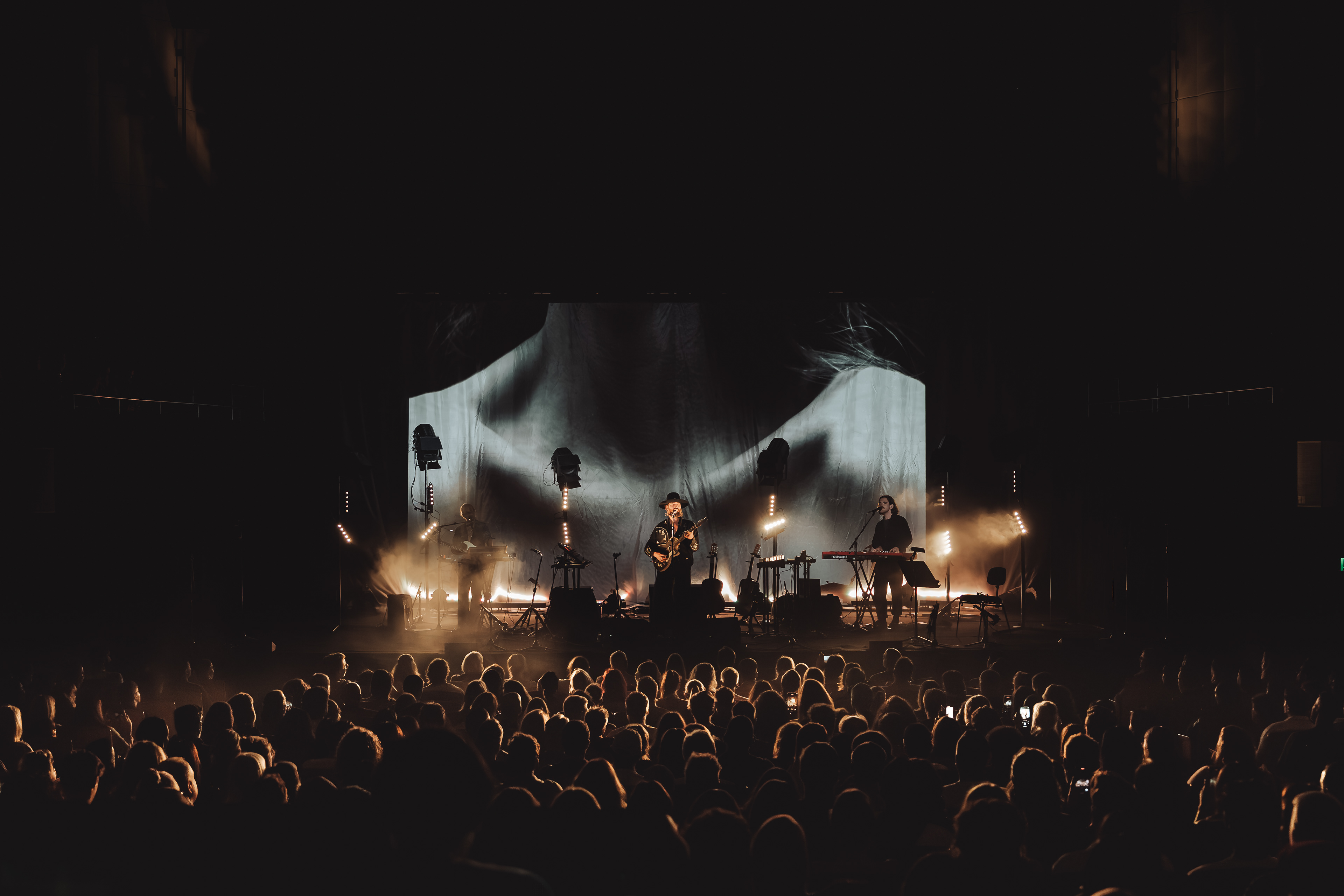 Musician performing live on stage, shot by Vitor Duarte for press and promotional use in Sydney