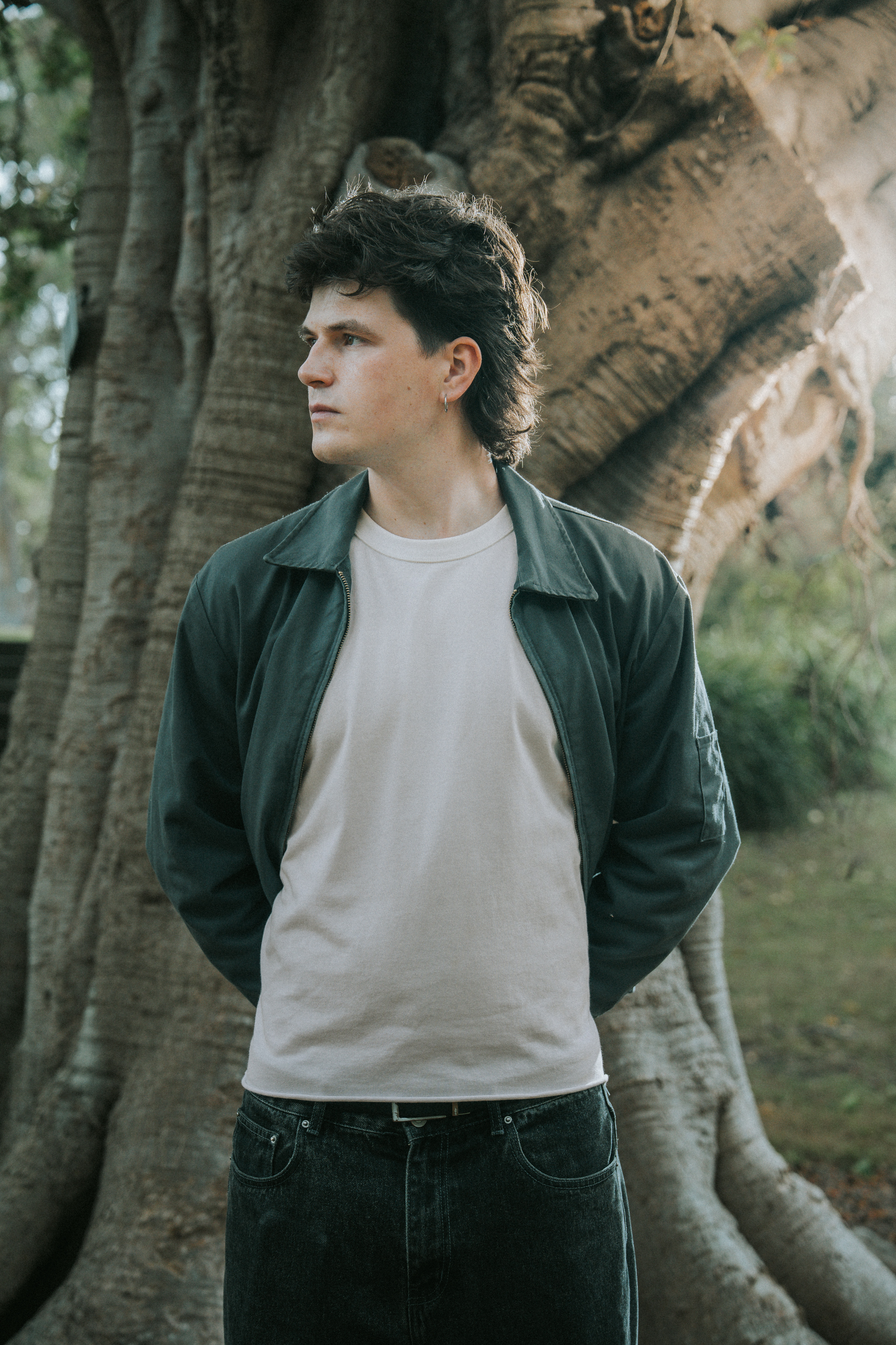 Editorial portrait of artist captured by Sydney-based fashion and branding photographer Vitor Duarte