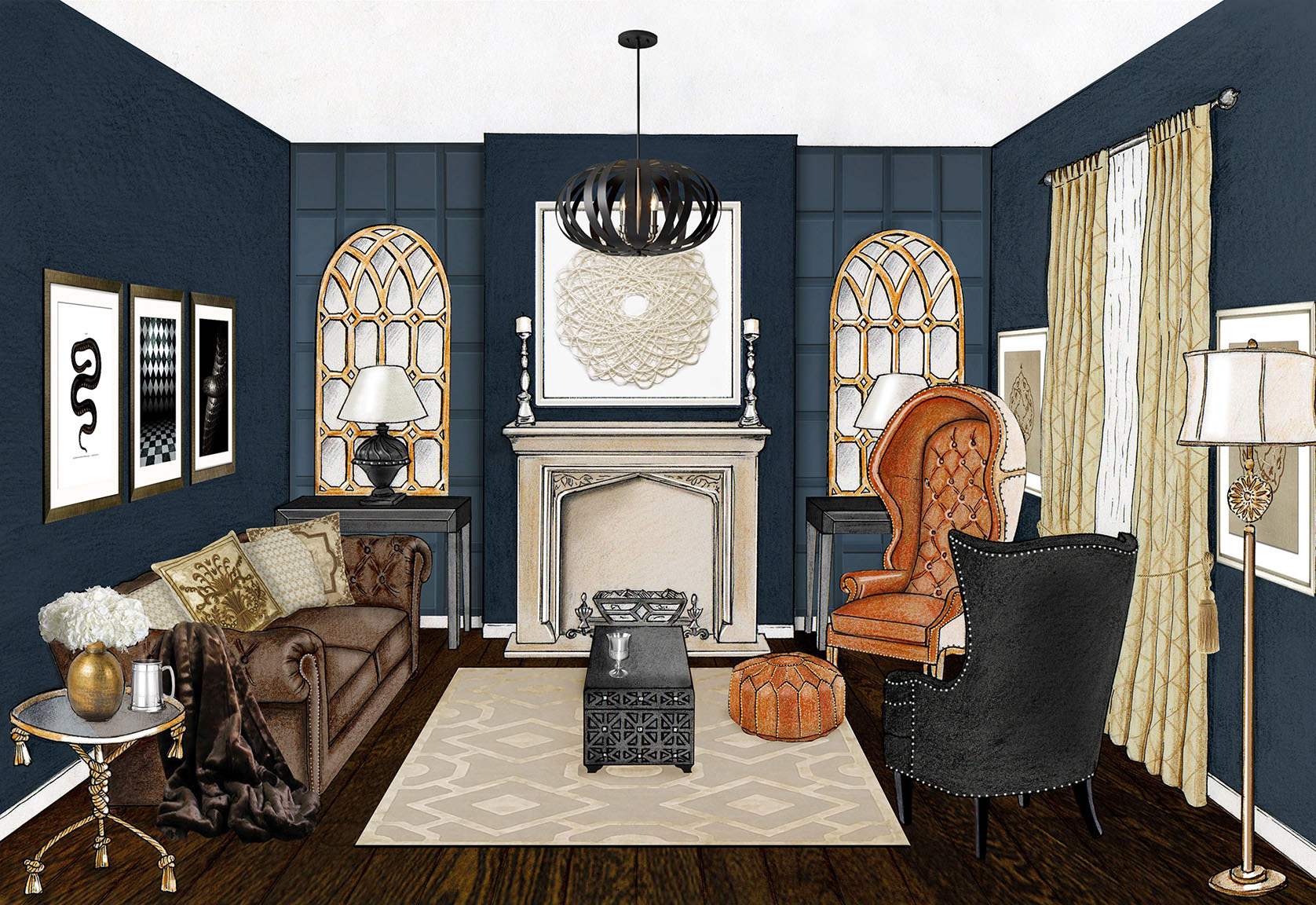 Room Concept Illustration for Grand Designs Live 2017