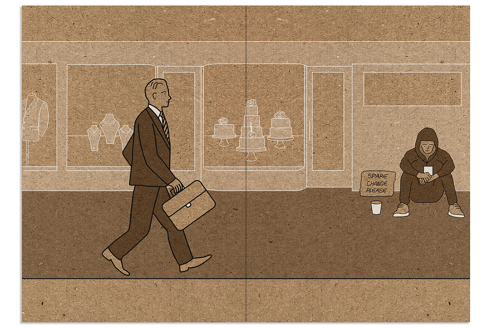 Experimental Comic Design - Inside Spread
