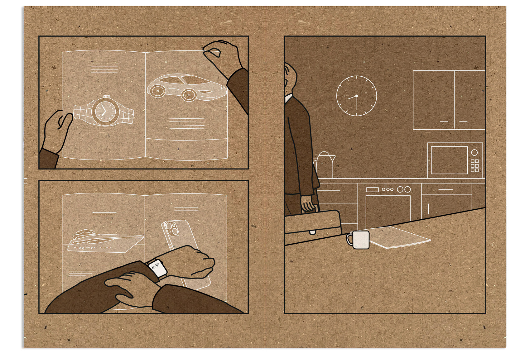 Experimental Comic Design - Inside Spread