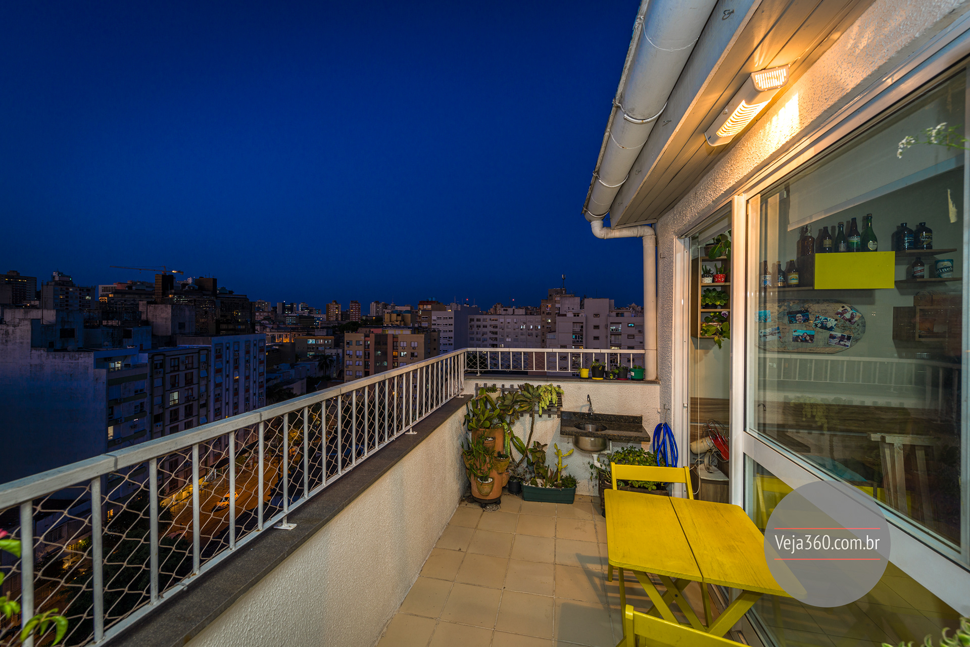 Terraço vistas - horizonte e interna