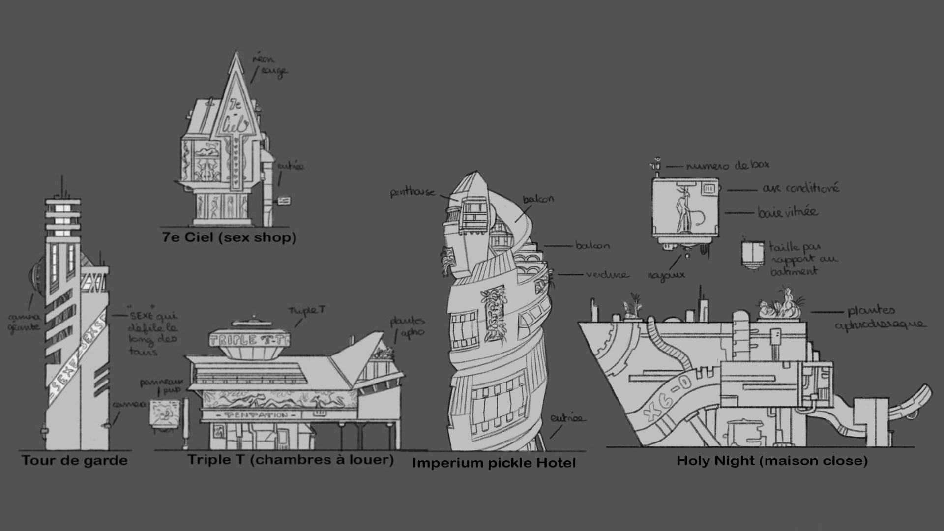 Designs des bâtiments