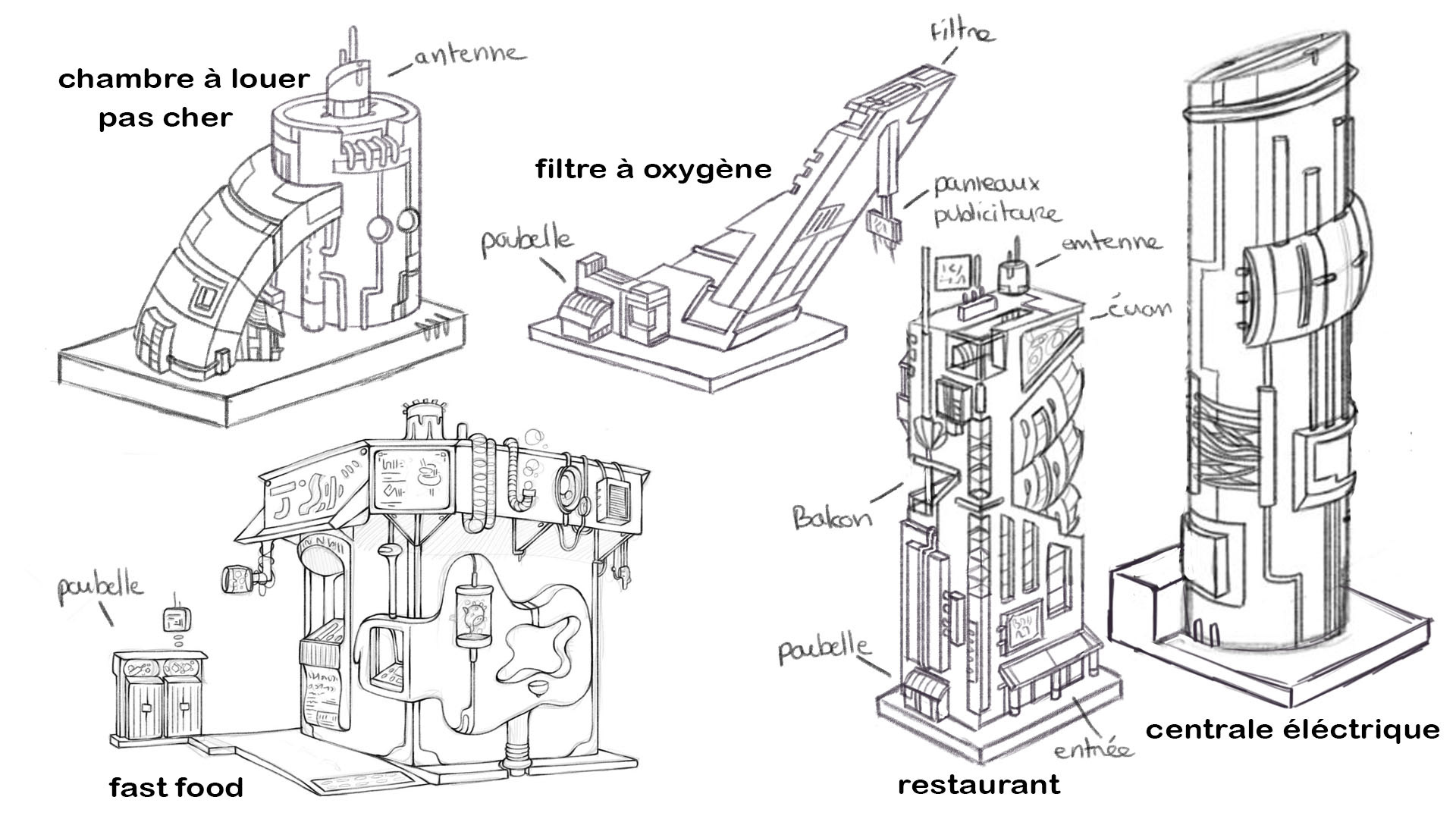 Designs des bâtiments