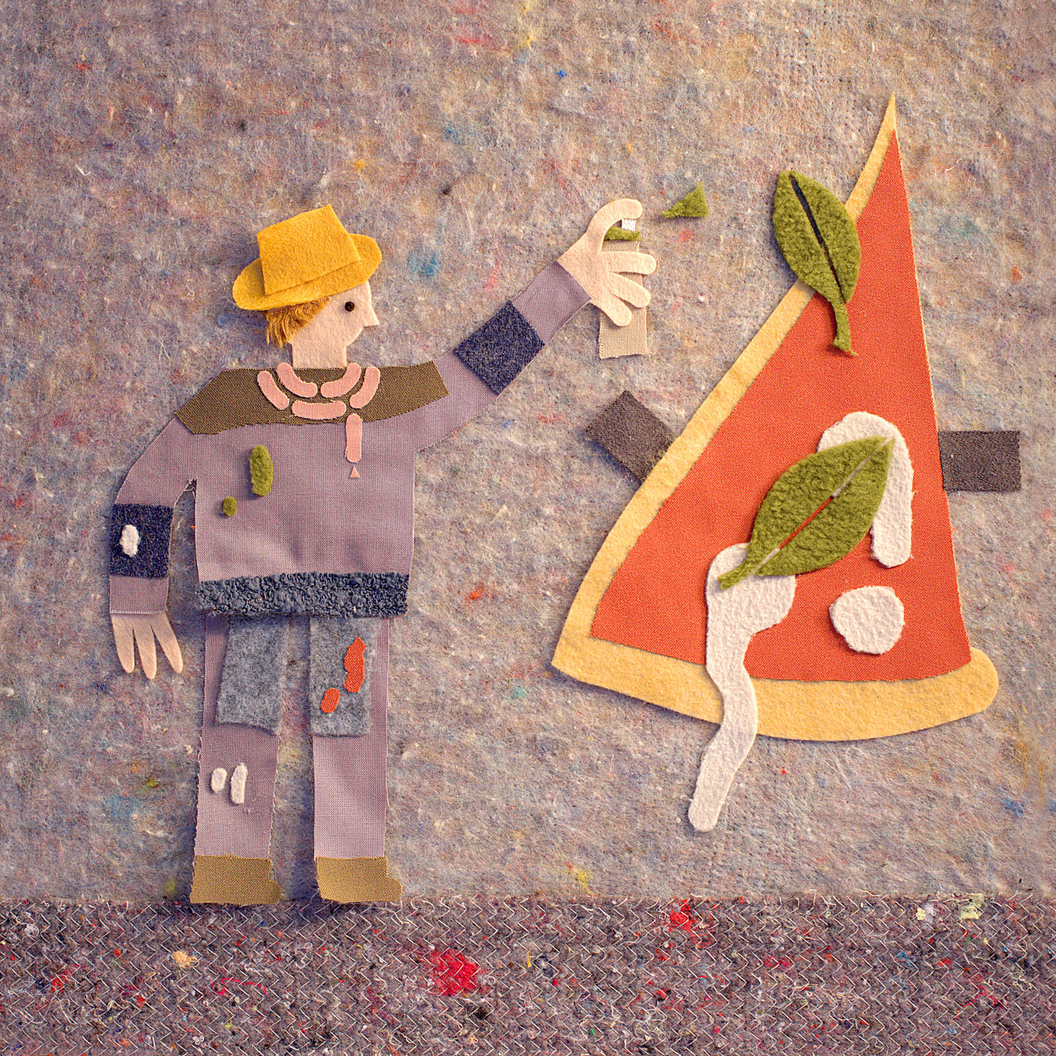 Italian street artist Cibo has been fighting hatred in the public space by covering neo-Nazi graffiti with colorful murals depicting all kinds of foods.