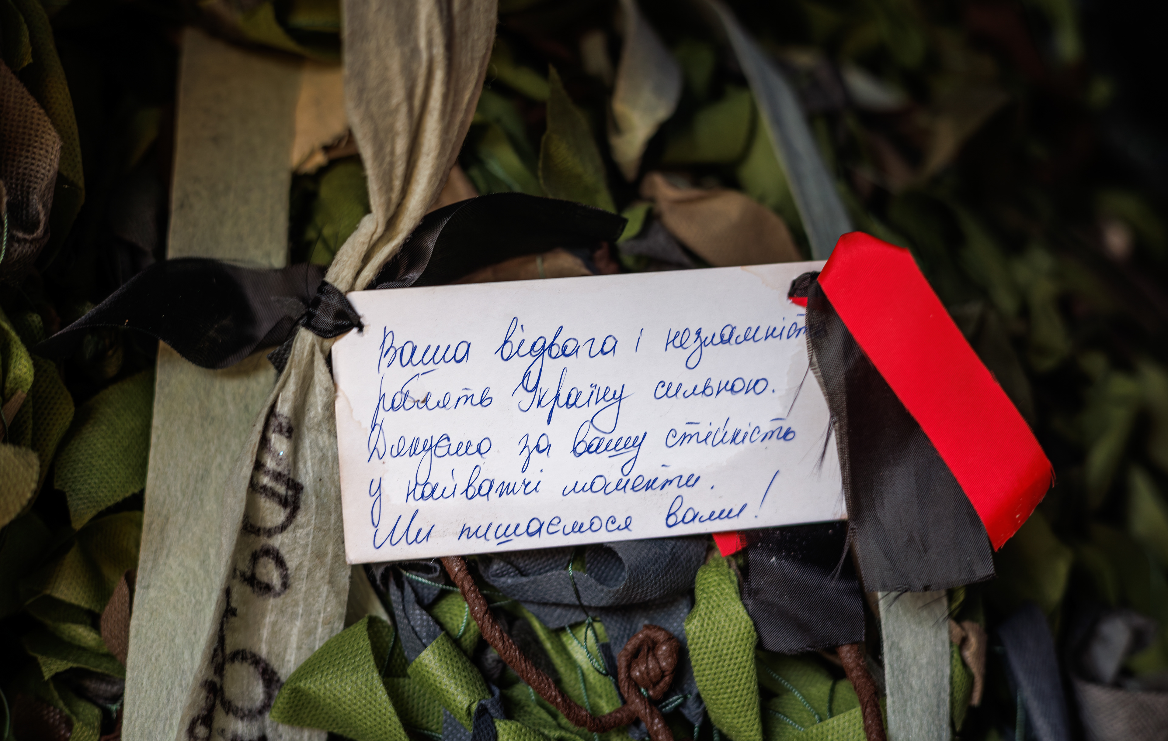 "Your courage and resilience makes Ukraine strong. Thank you for your steadfastness in the  hardest time.. We are proud of you!"