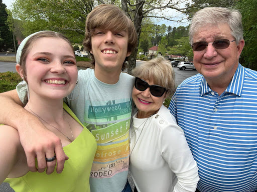 This is some of my family. Lily/me (left), Xander/boyfriend (on my right), grandmother (right), grandfather (far right).