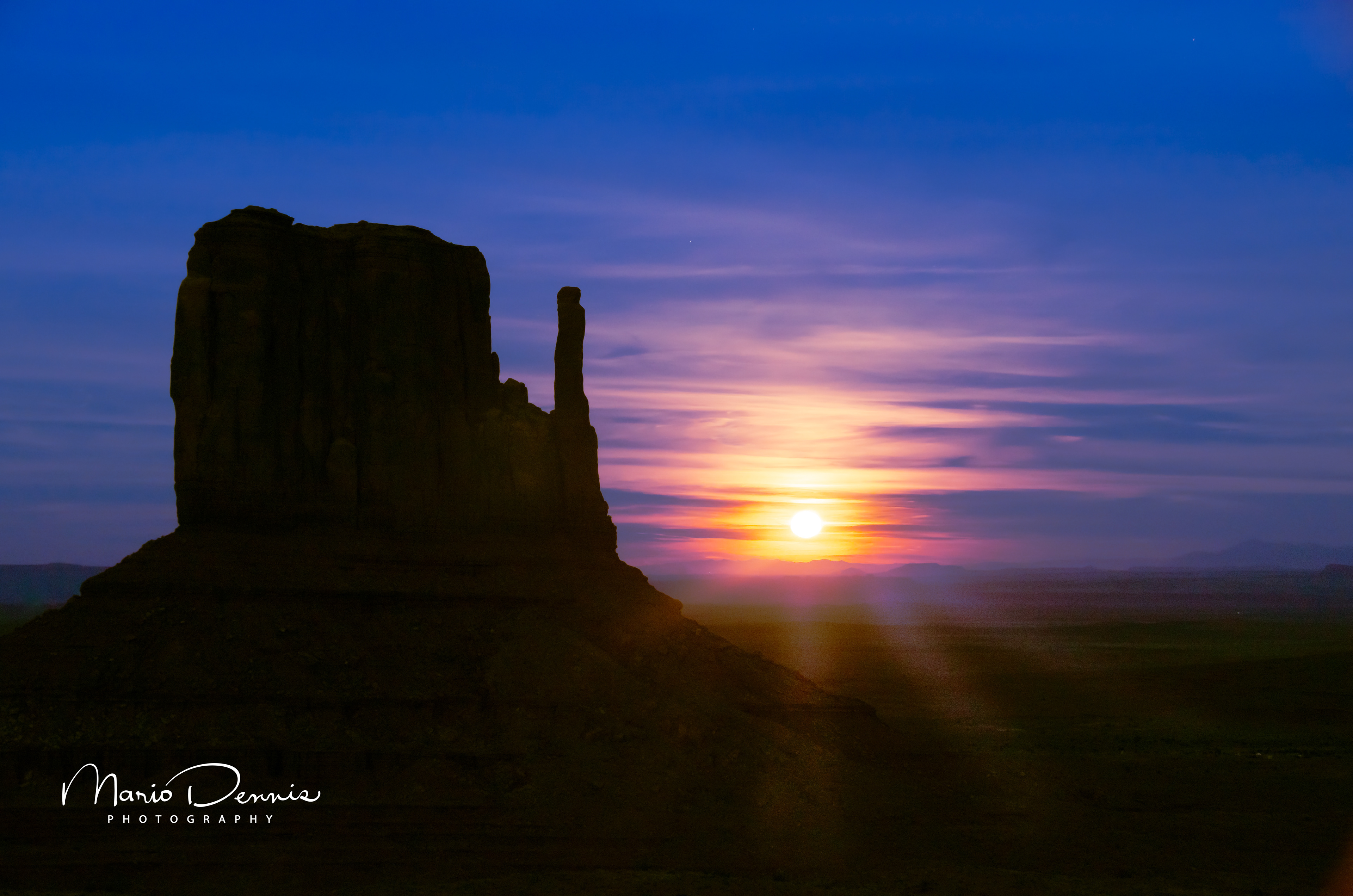 West Mitten Sunset, Monument Valley, Navajo Tribal Park