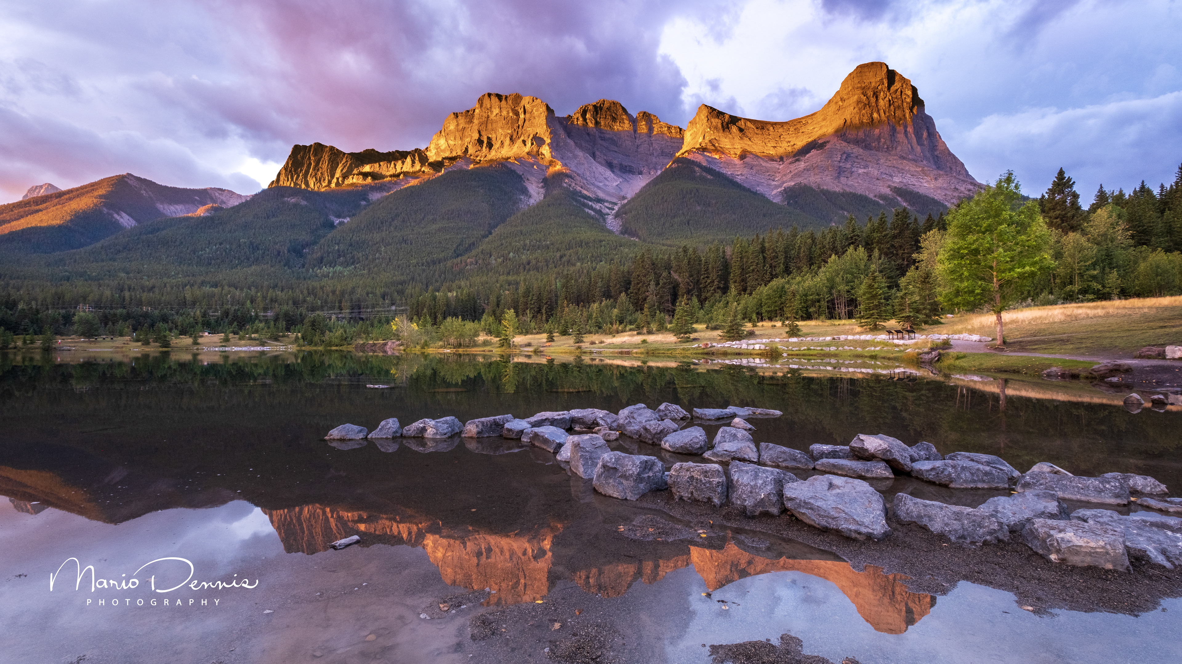 Quarry Lake at Sunrise, Canmore, AB