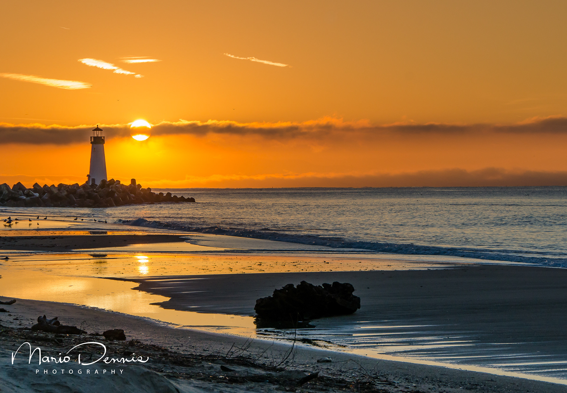 Walton Lighthouse at Dawn, Santa Cruz, CA