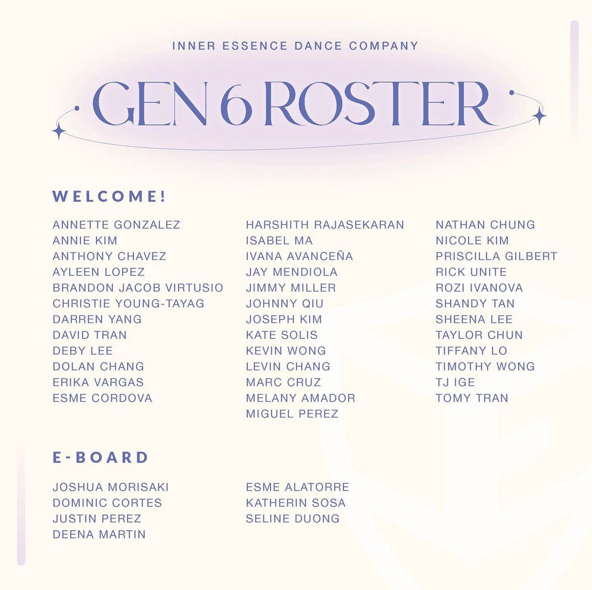 Roster Flyer