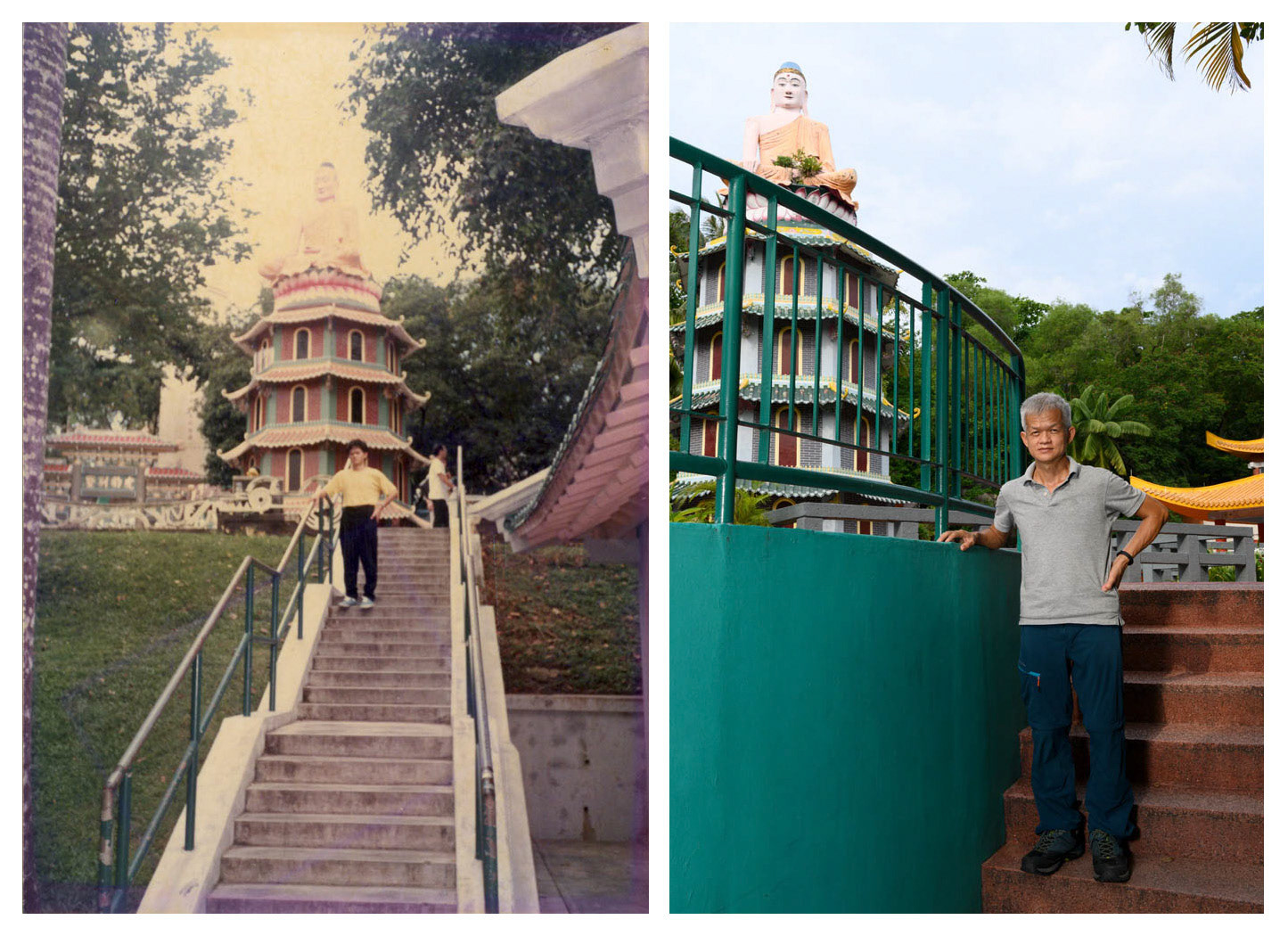 June 1985. "I was a still a Malaysian then. These pictures were taken during a trip to Singapore with my friends." - Lai Nam, 54