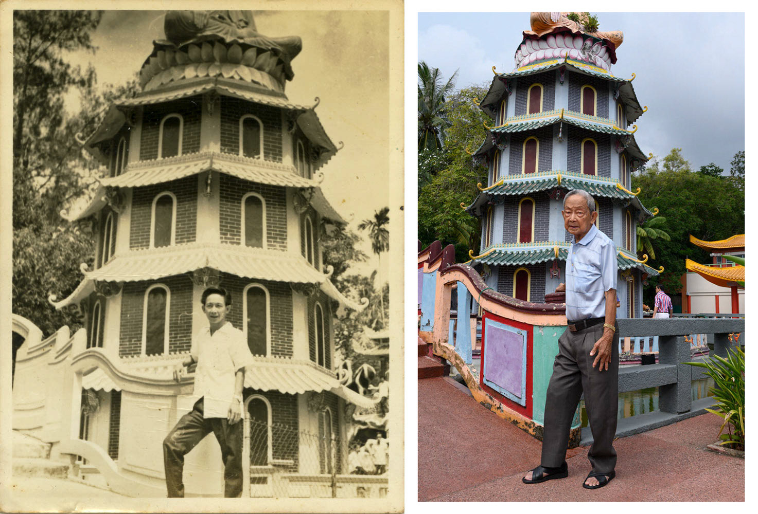 Late 1969 to early 1970. "Only trip with my parents and perhaps the only black and white photos I have. Courtesy of my kind neighbour who took the photos of us and developed the copies." - Daughter of Mr Soh Ah Bay , 90