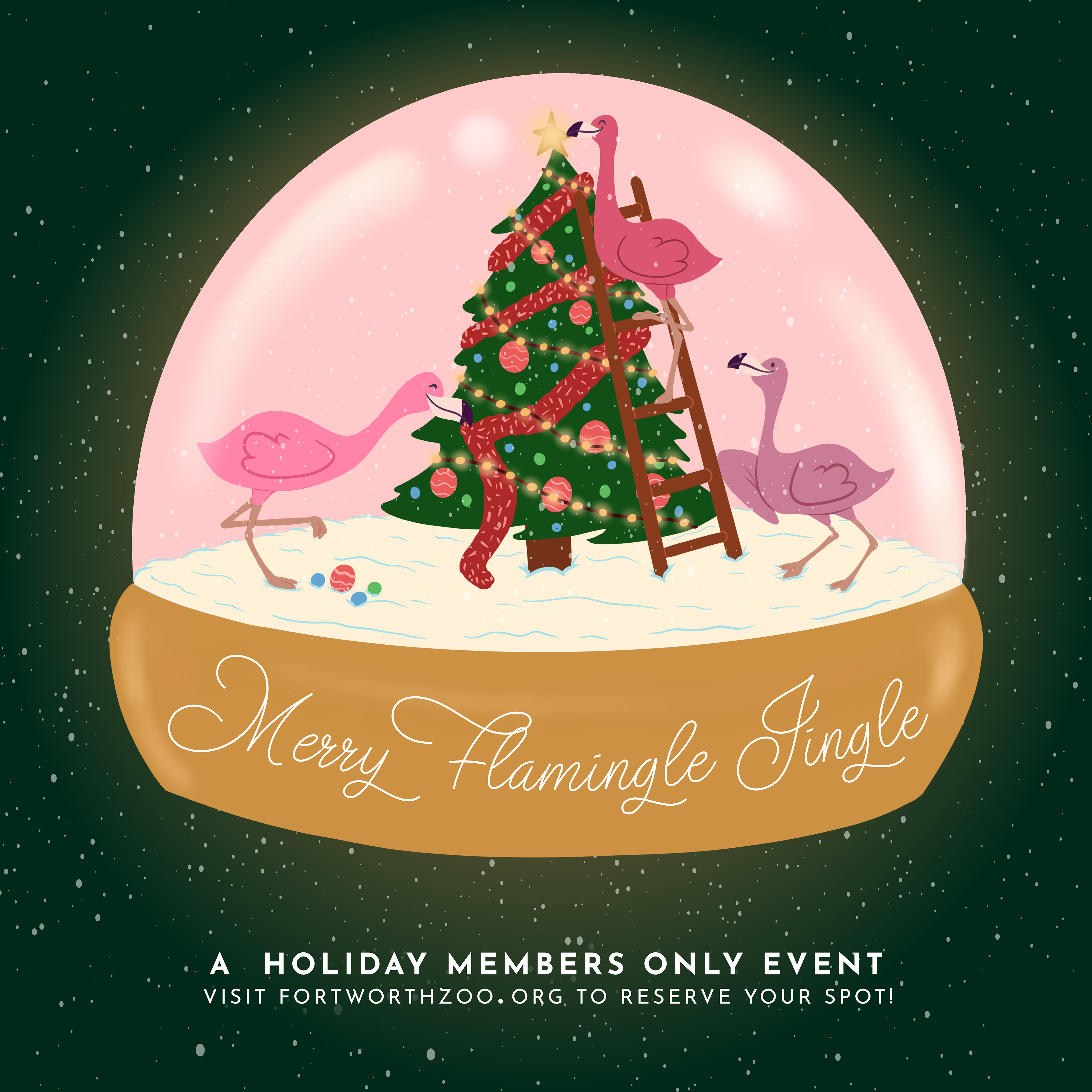 Flamingo Holiday Character Study