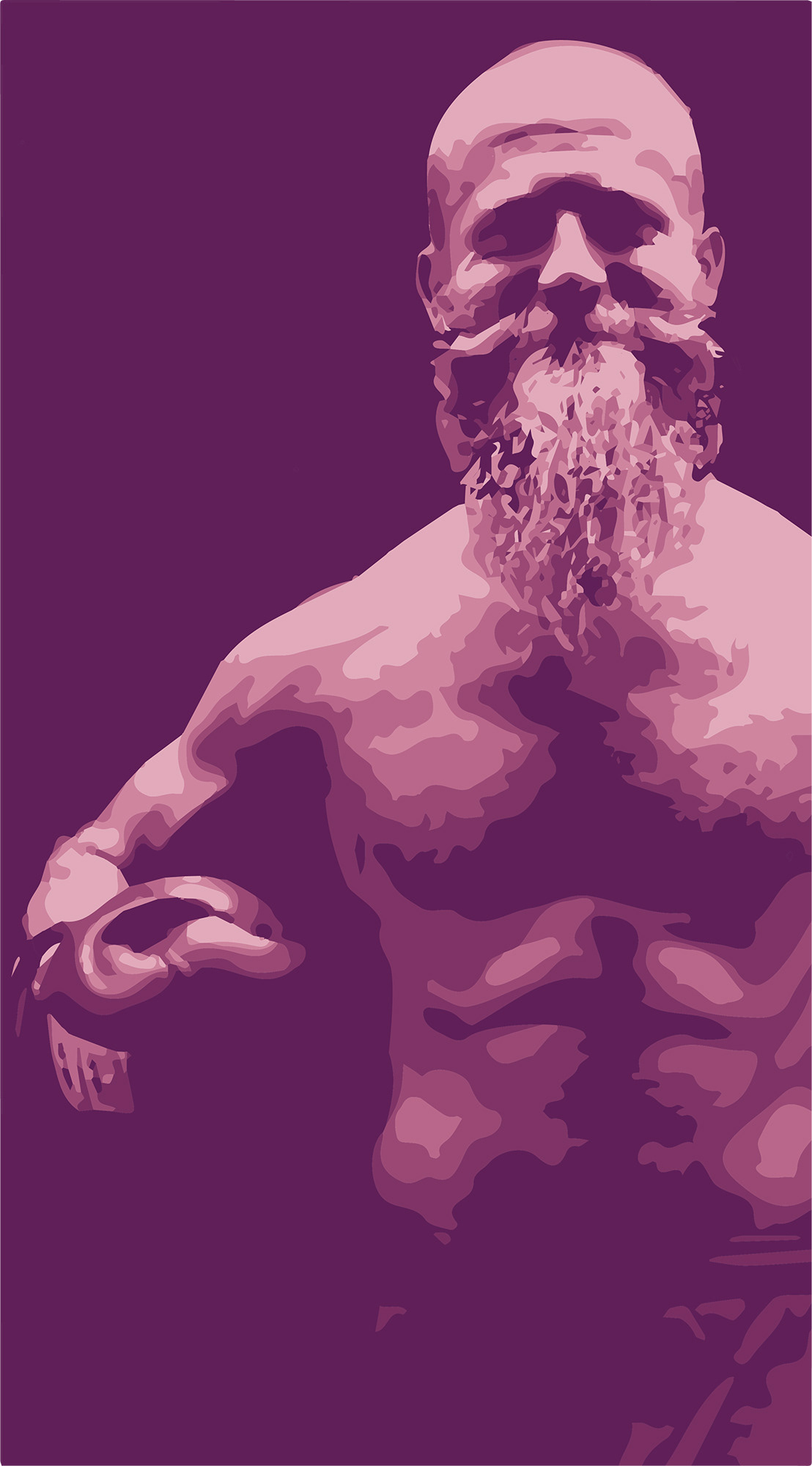 DUOTONE POSTER | THE BOXER | ILLUSTRATOR, PHOTOSHOP