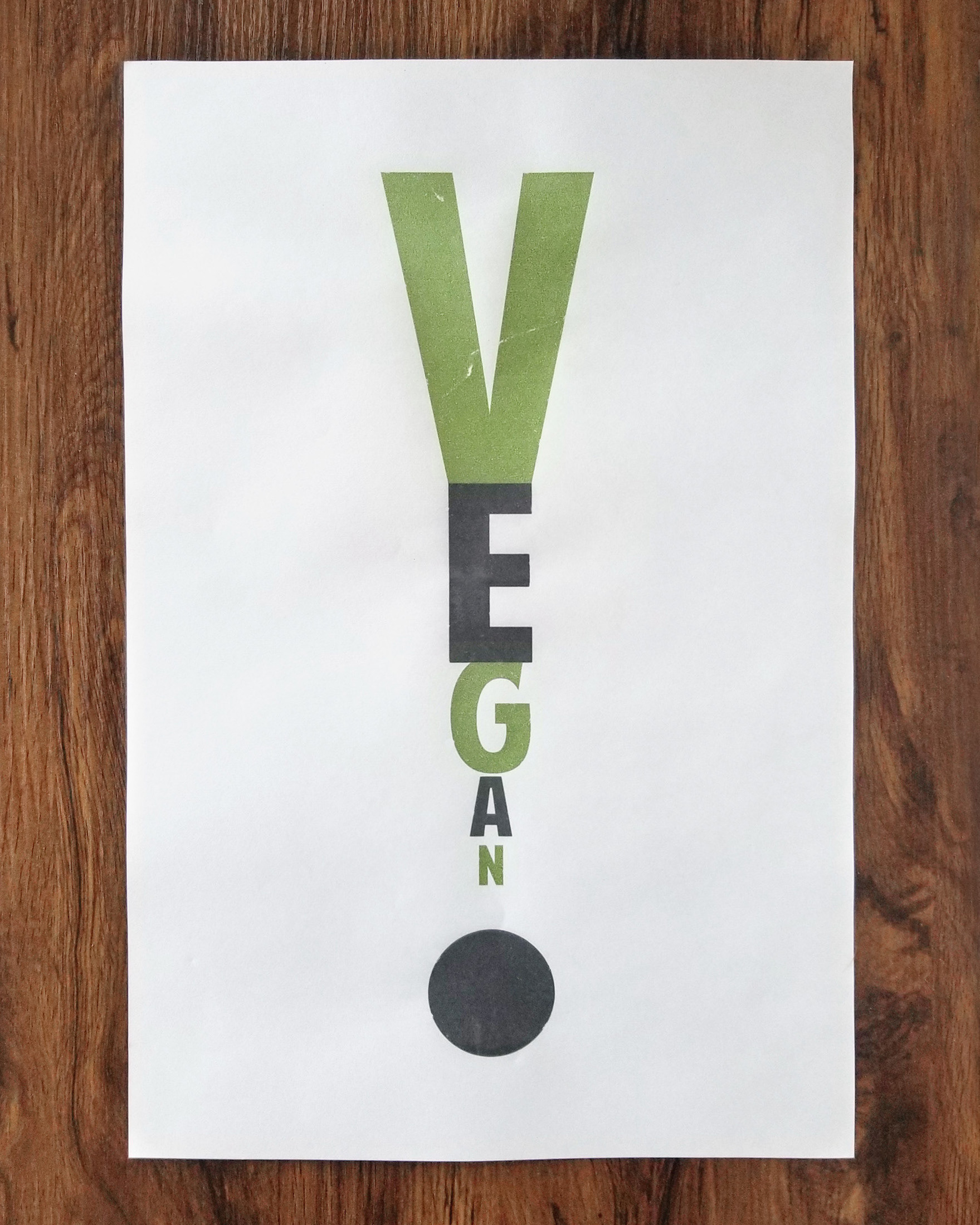 TYPE POSTER | VEGAN!