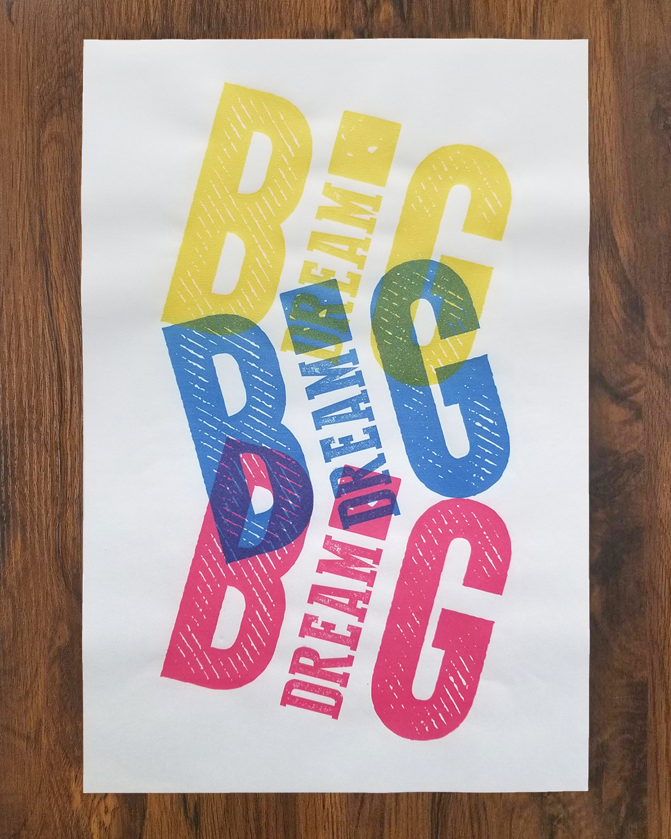 TYPE POSTER | DREAM BIG