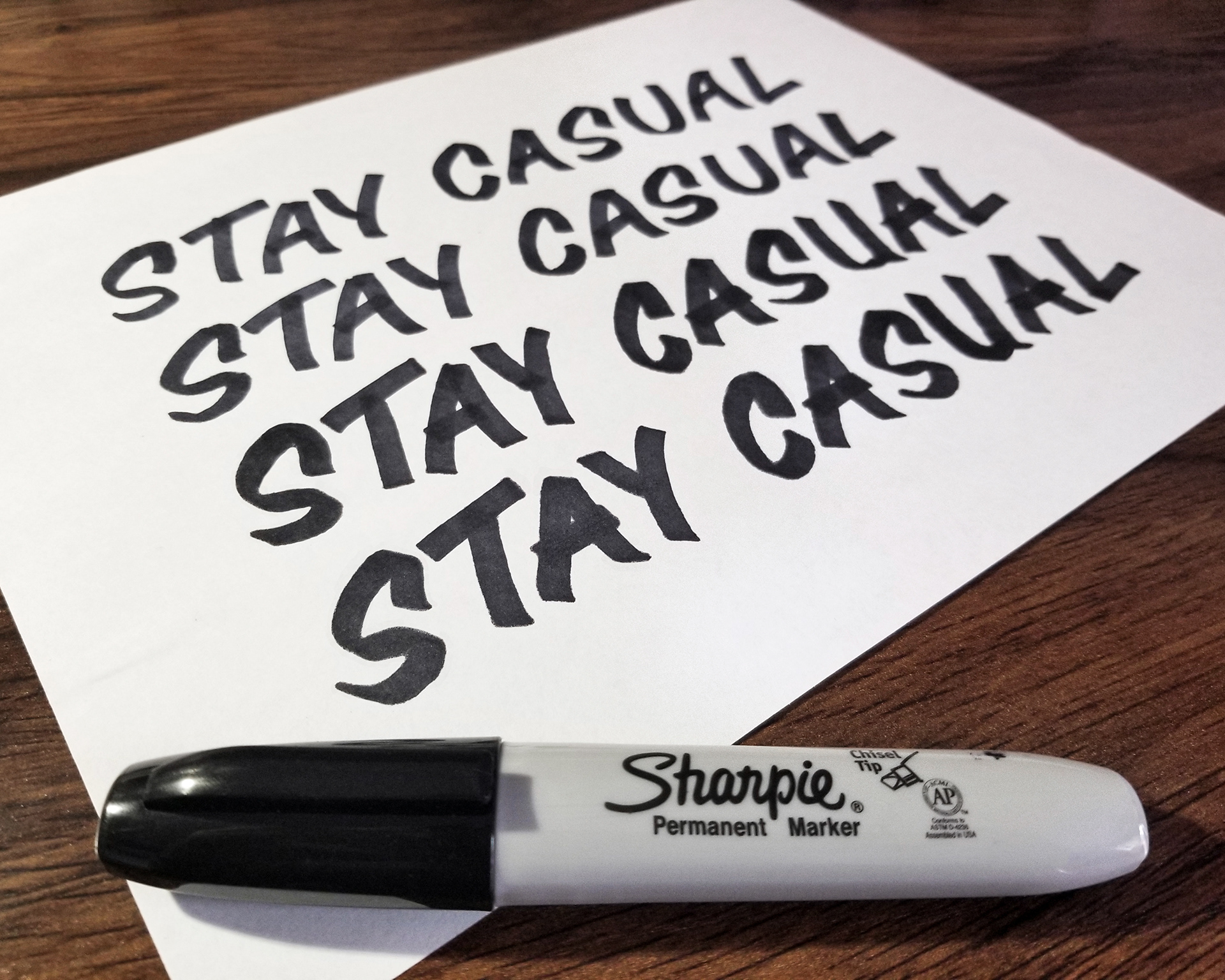 HAND LETTERING | STAY CASUAL | CASUAL FONT