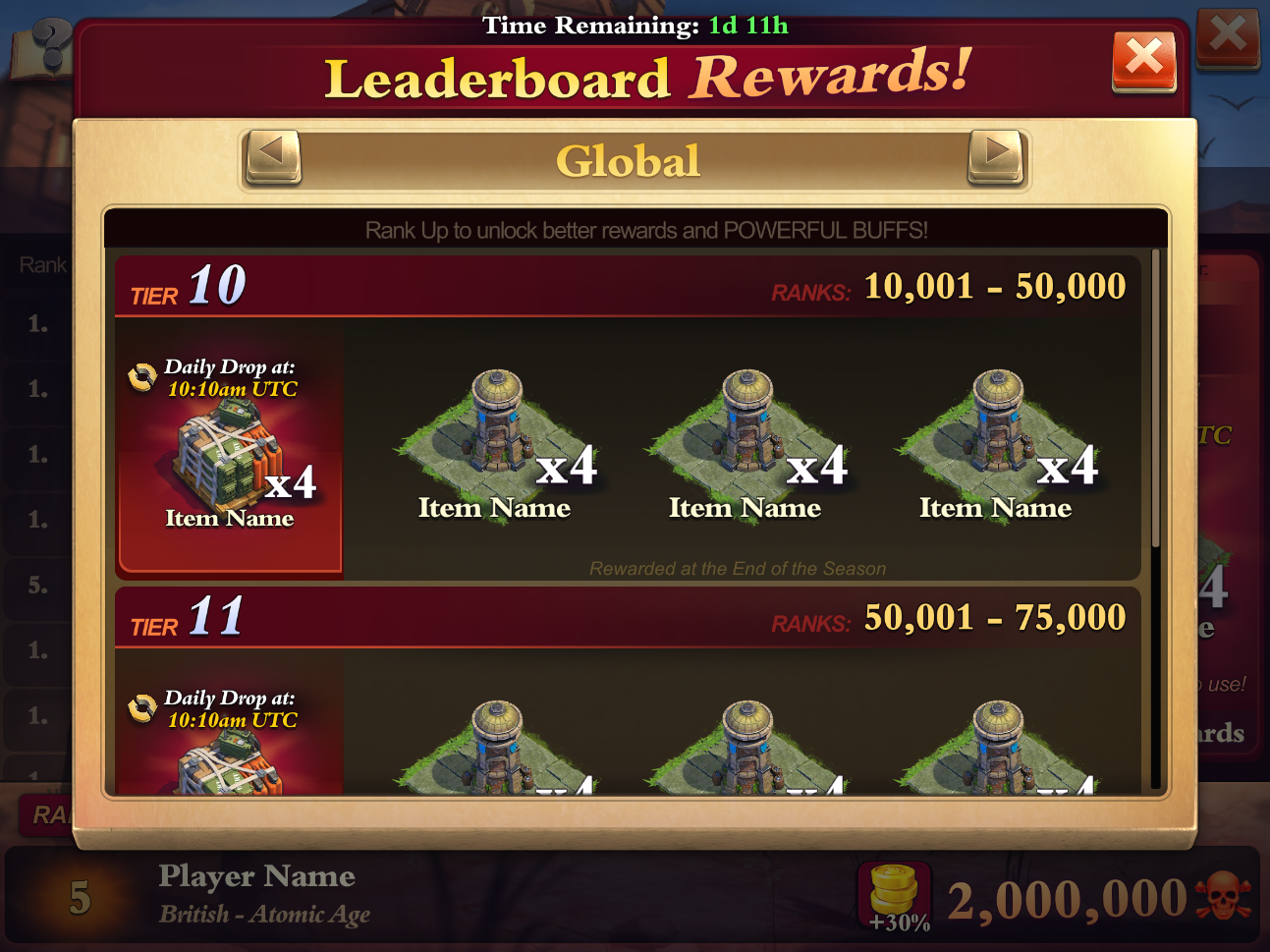 Leaderboard Rewards