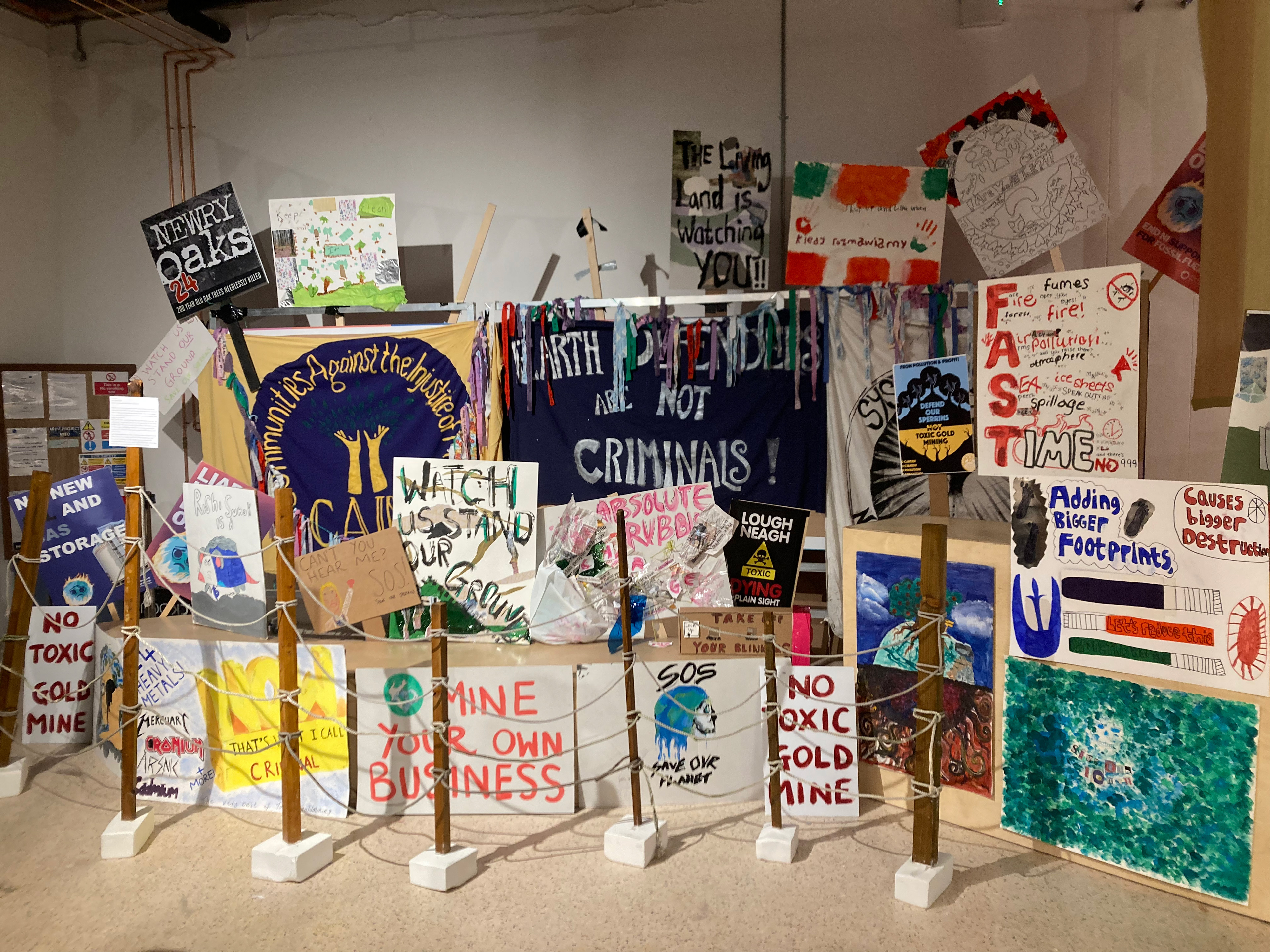The Art of Resistance exhibition - protest posters by young people of NI.