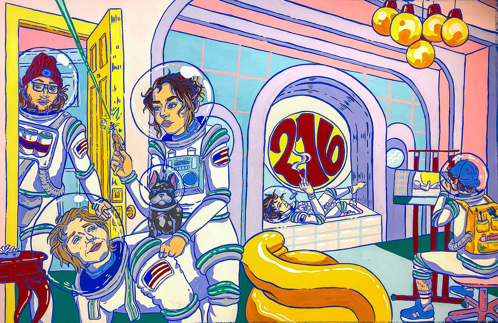 Station 216  | Gouache on Paper | 2021