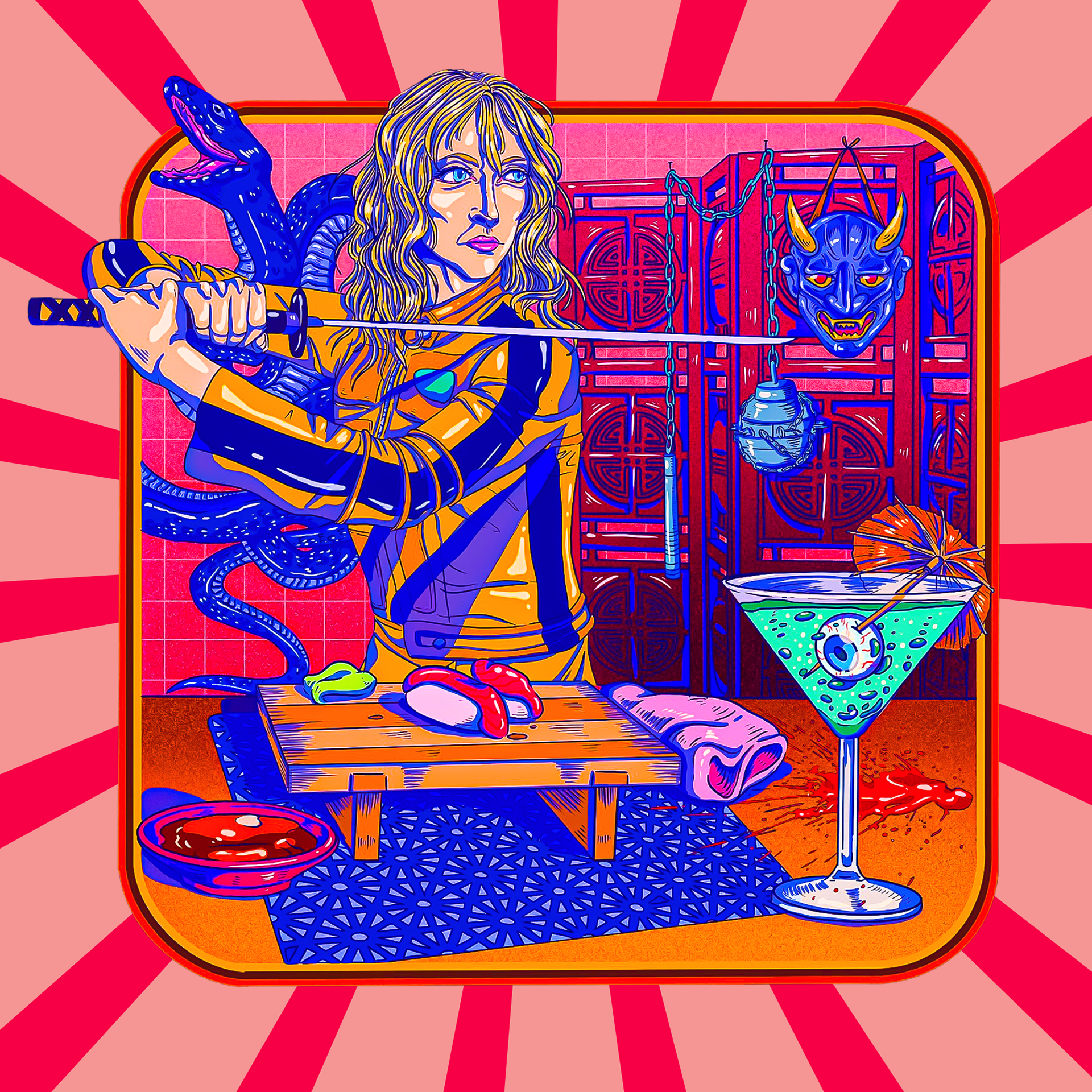 Black Mamba Juice | Digital Illustration | Procreate/Canva | 2022