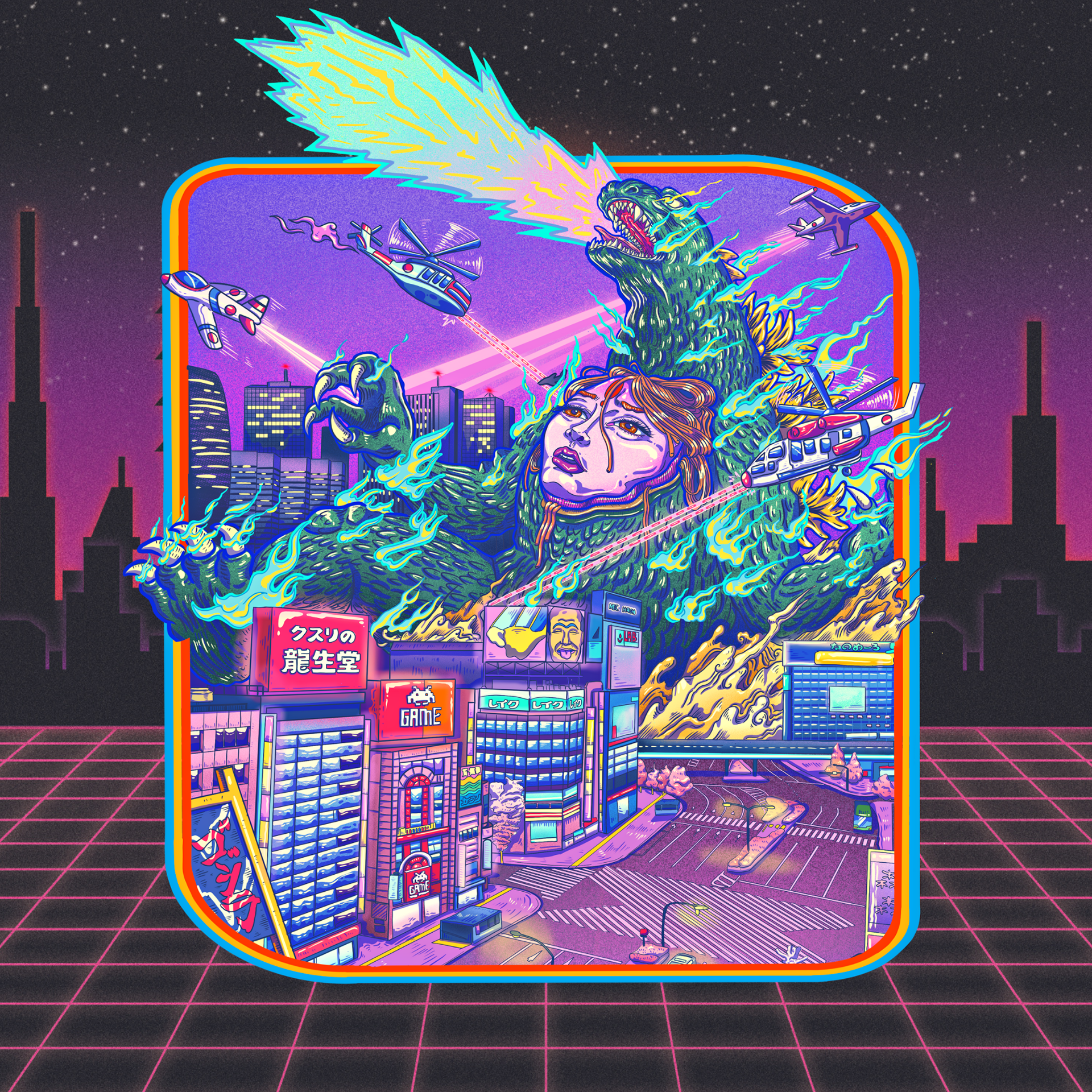 Who Ate My Sushi?! | Digital Illustration | Procreate/Canva | 2022