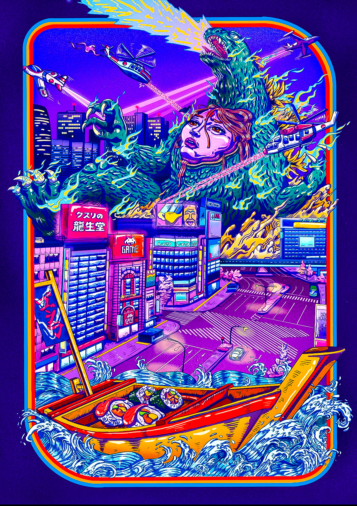 Who Ate My Sushi?!  | Digital Illustration | Procreate | 2021