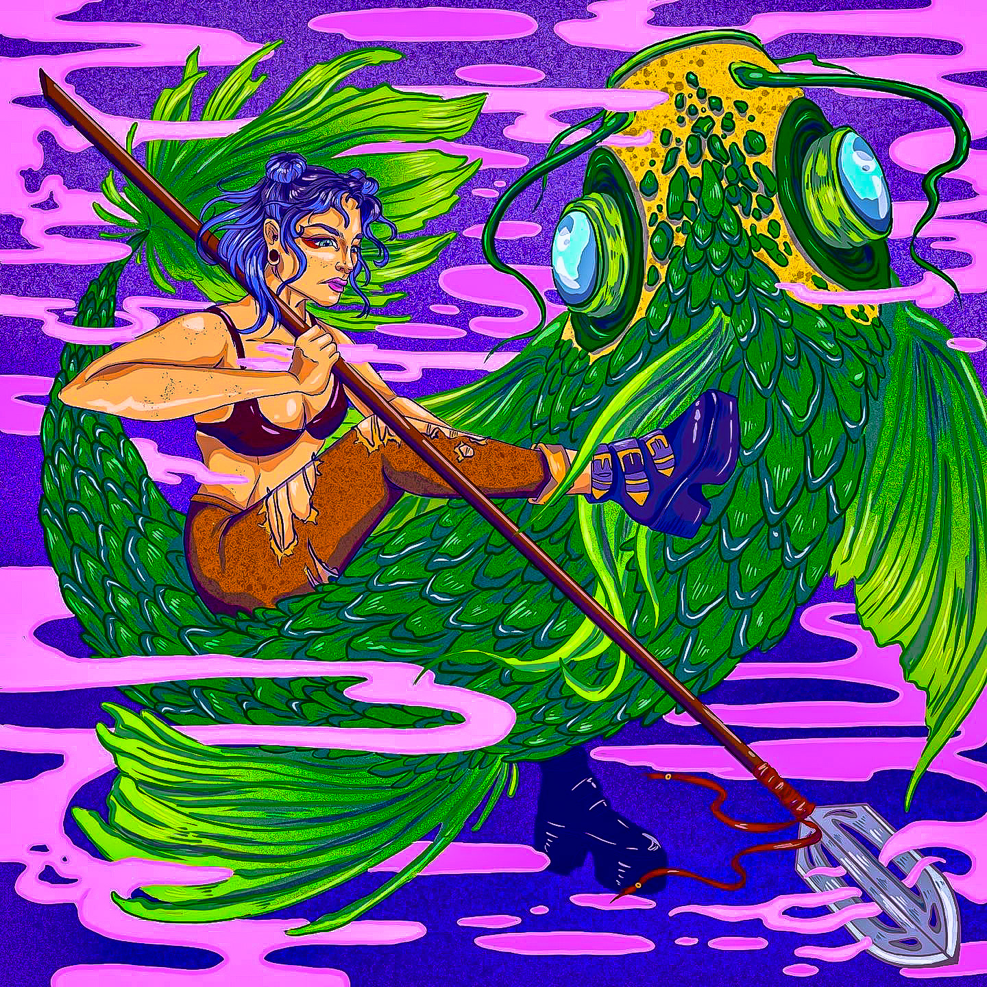 The Conquer of Moby  | Digital Illustration | Procreate | 2021