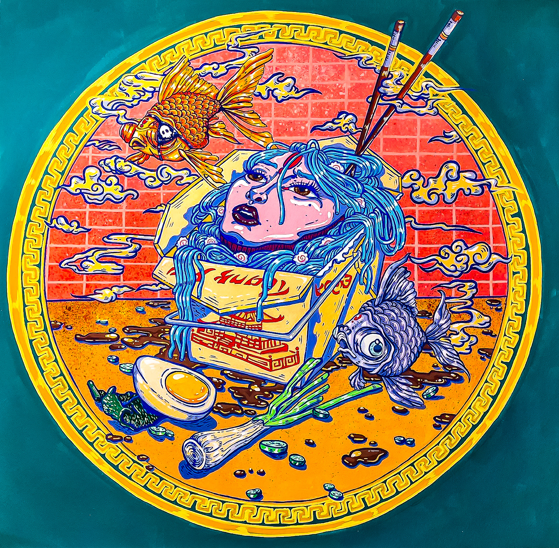 Thank You Enjoy | Gouache on Paper | 2021