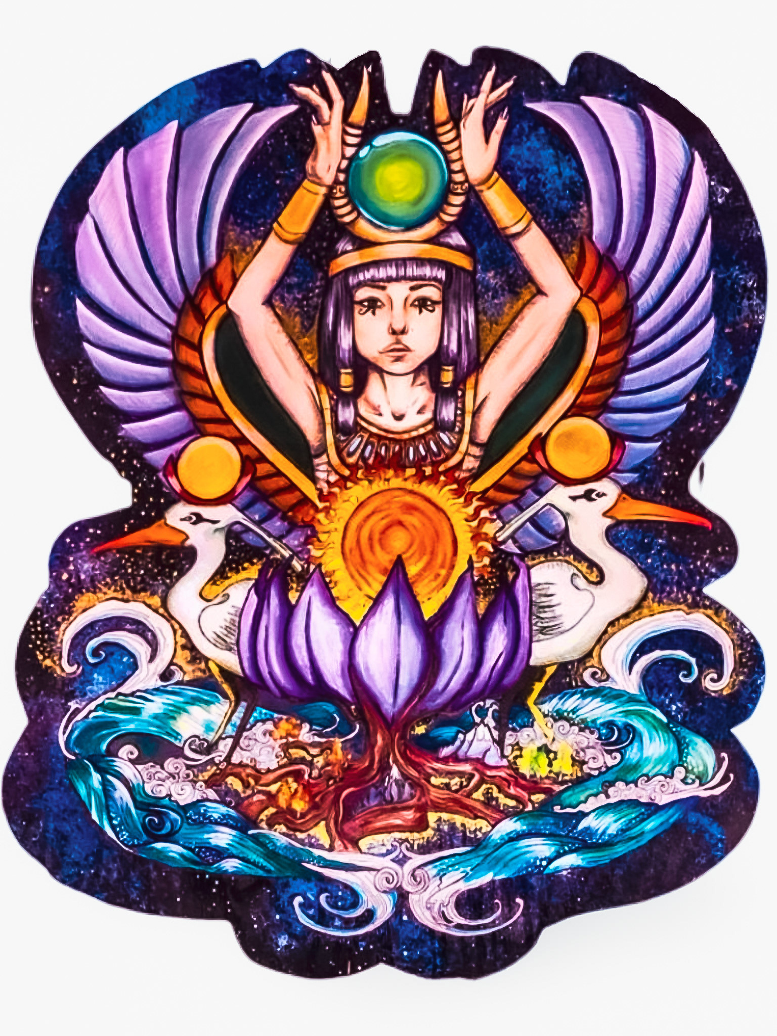 Birth | Acrylic and Resin on Wood | 2015