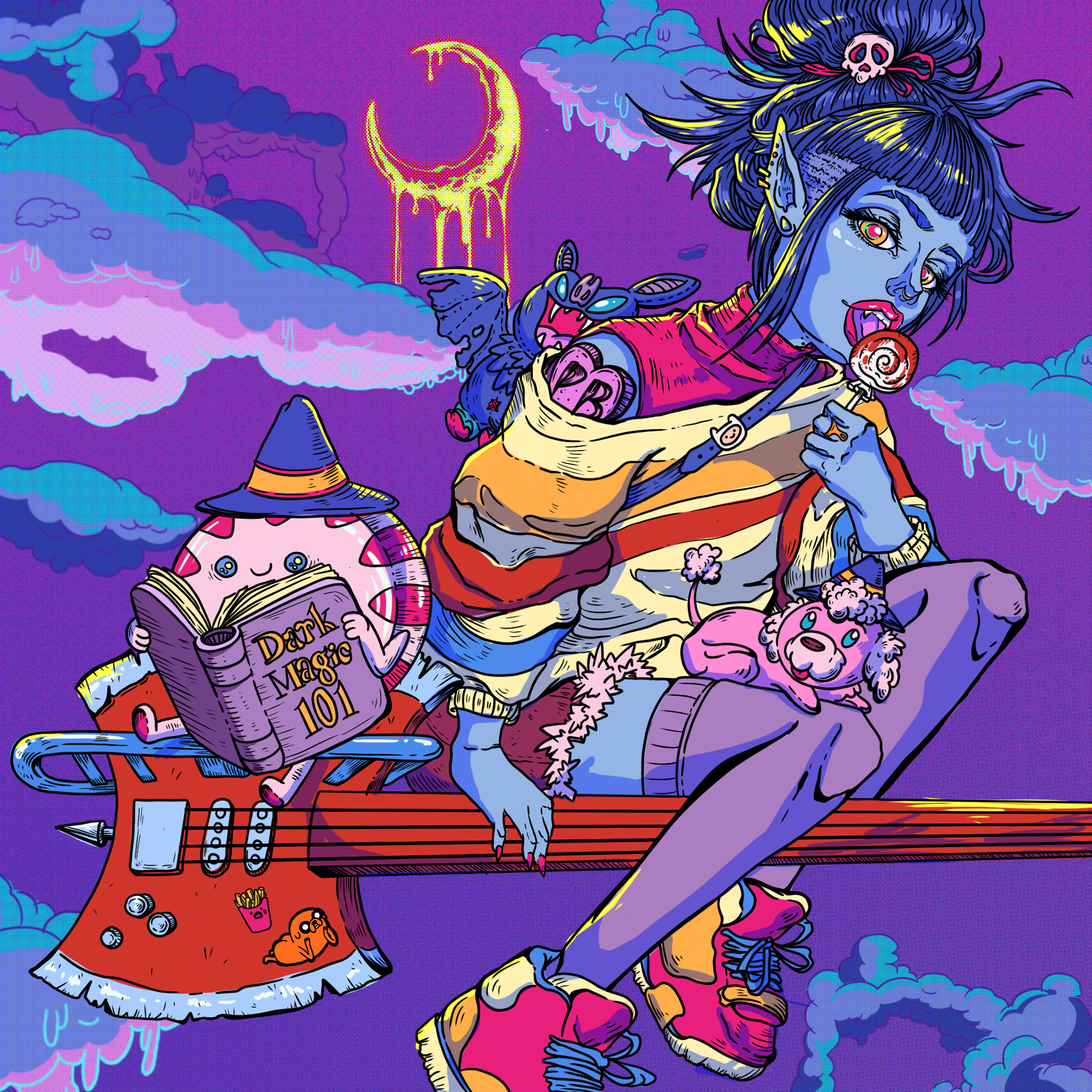 1000 Years Old, Lost Track of My Moral Code | Digital Illustration | Procreate | 2022