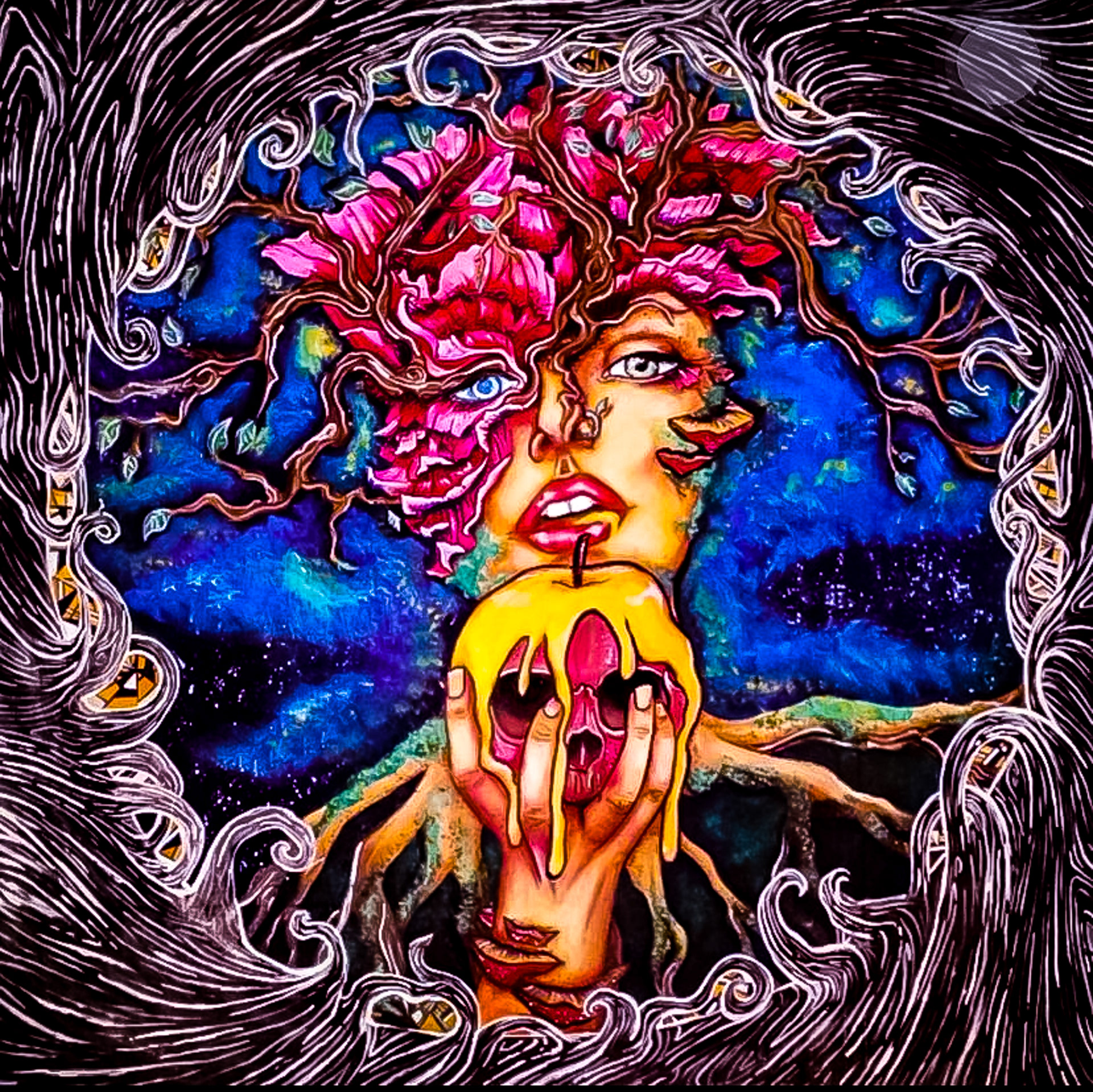 Forbidden Fruit | Acrylic and Resin on Wood | 2015