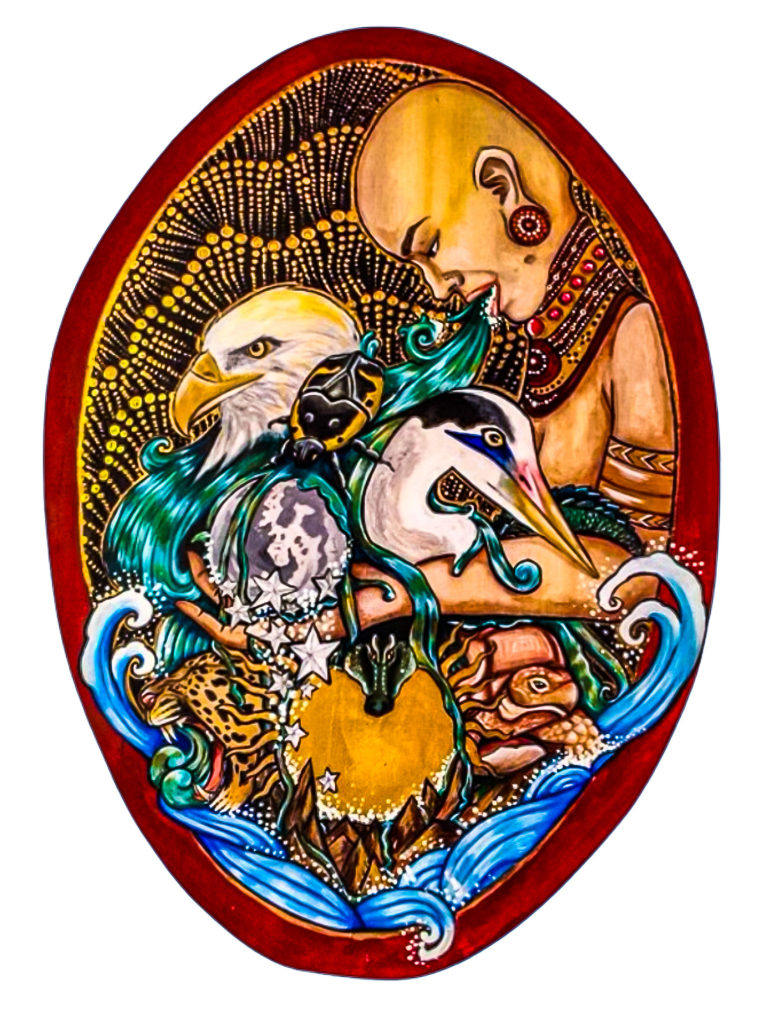 Creation  | Acrylic and Resin on Wood | 2015