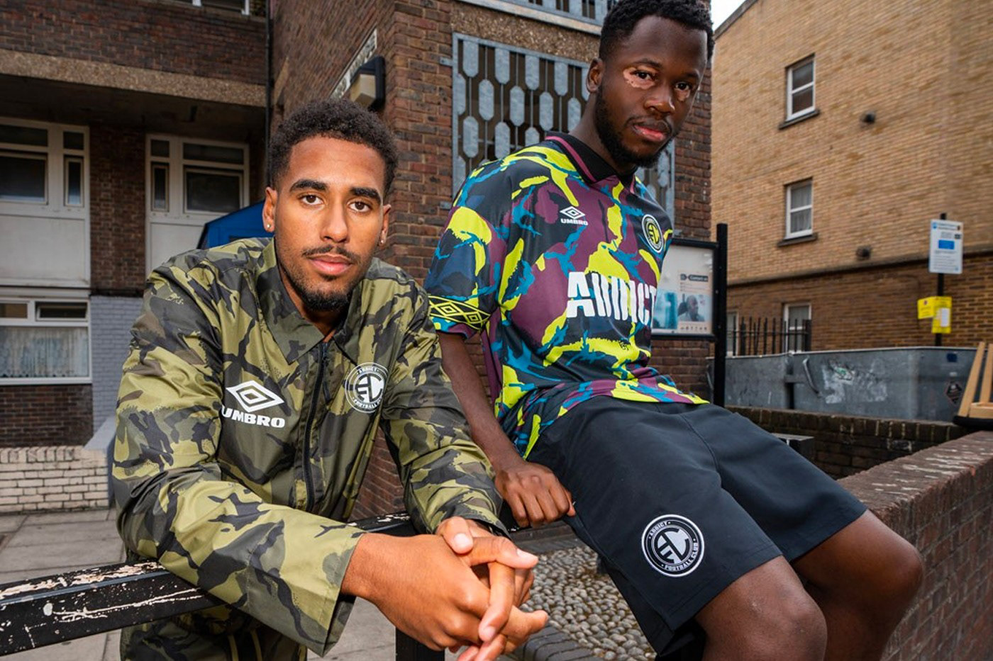Umbro X Addict Nova Football Jersey & Terrain Coach Jacket Lifestyle Shoot - Photograph by ©Umbro