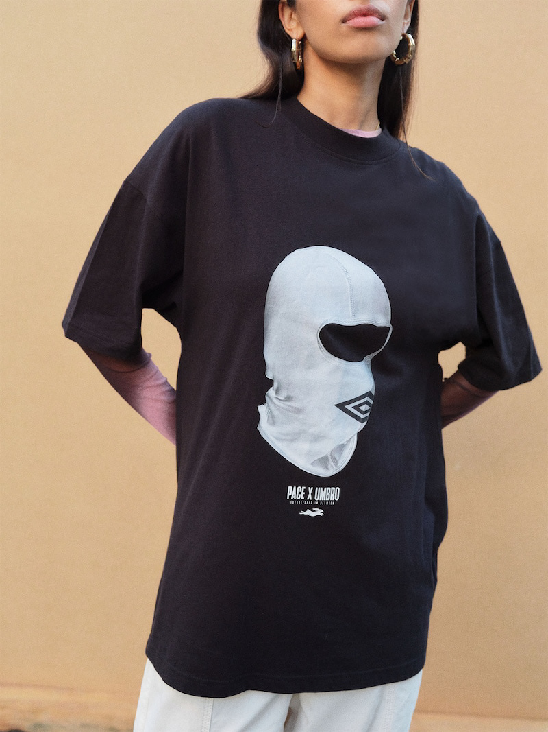 Umbro X Pacemaker Balaclava Tee- Photograph by ©Pacemaker Products