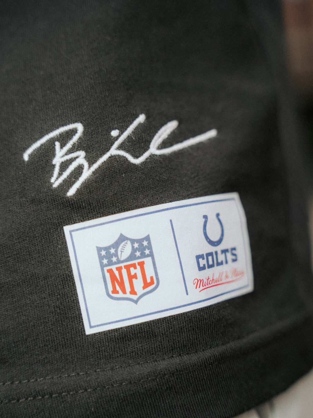 Mitchell & Ness x Colts x Bjorn Werner Sign Off Label