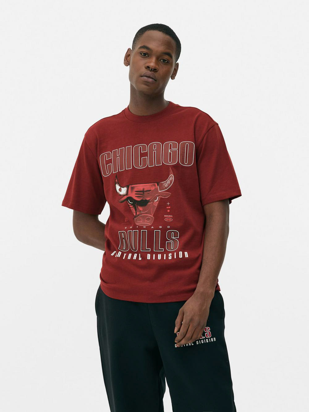 NBA x Josh Denzel [Primark] AW24 Chicago Bulls Tee. Photograph By Primark