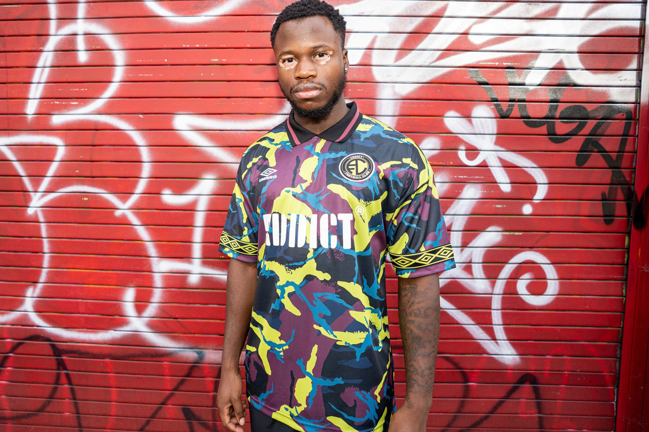 Umbro X Addict Nova Football Jersey Lifestyle Shoot - Photograph by ©Umbro
