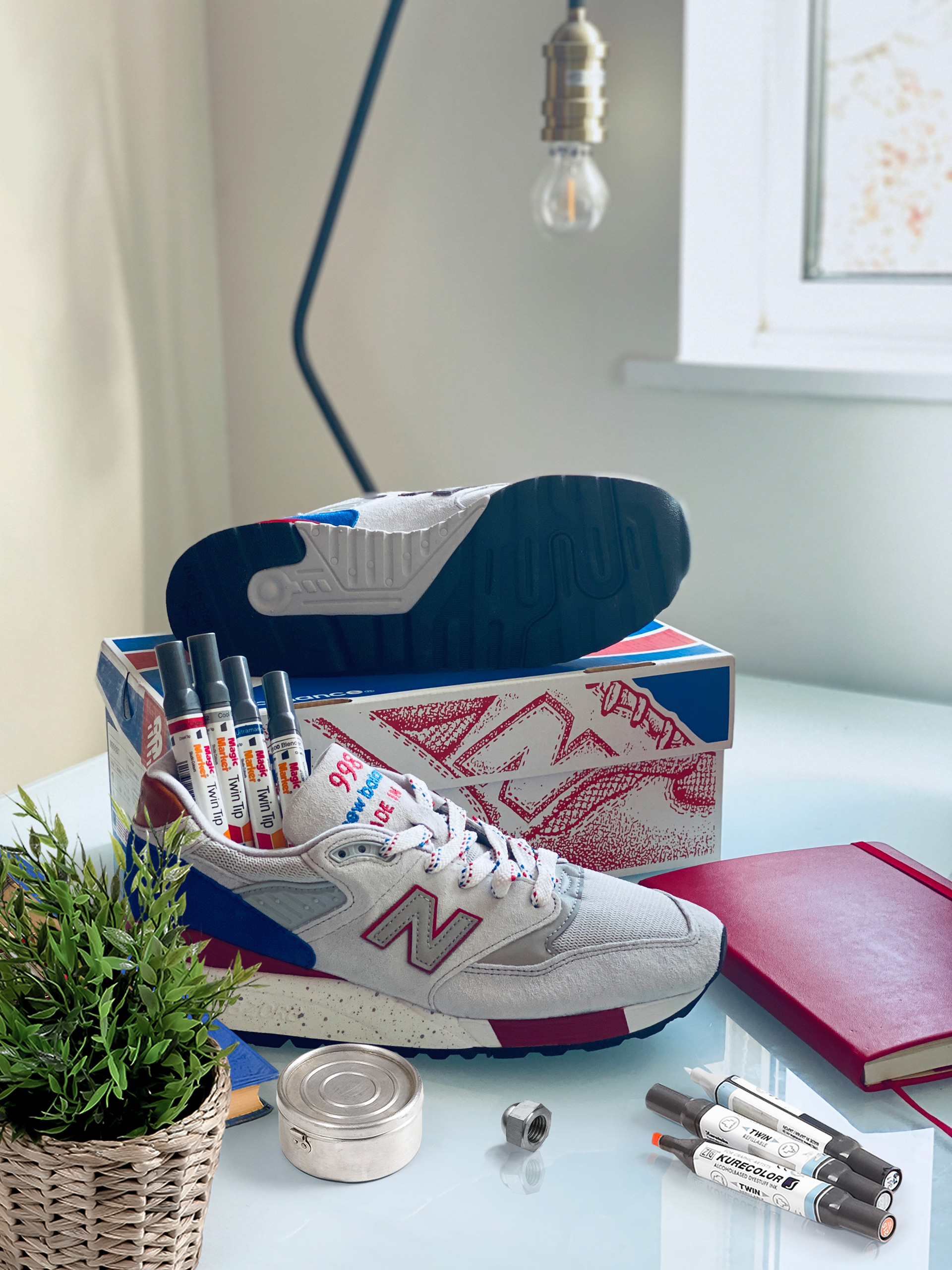 New Balance 998 Made in the USA 'National Parks' - Photograph by Ravi Kiran Design