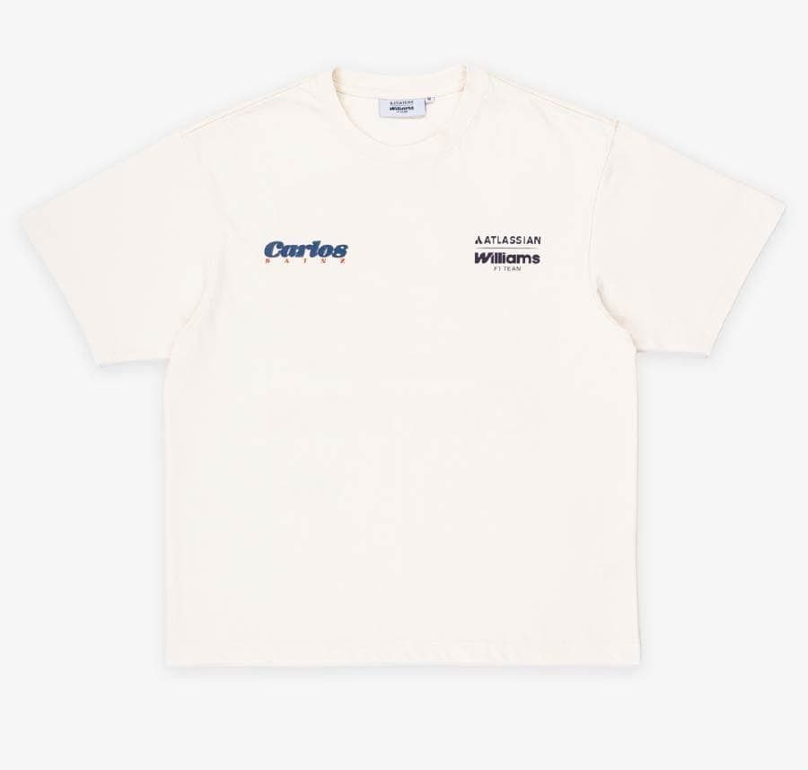 Carlos Sainz Sketched Helmet T Shirt Front View